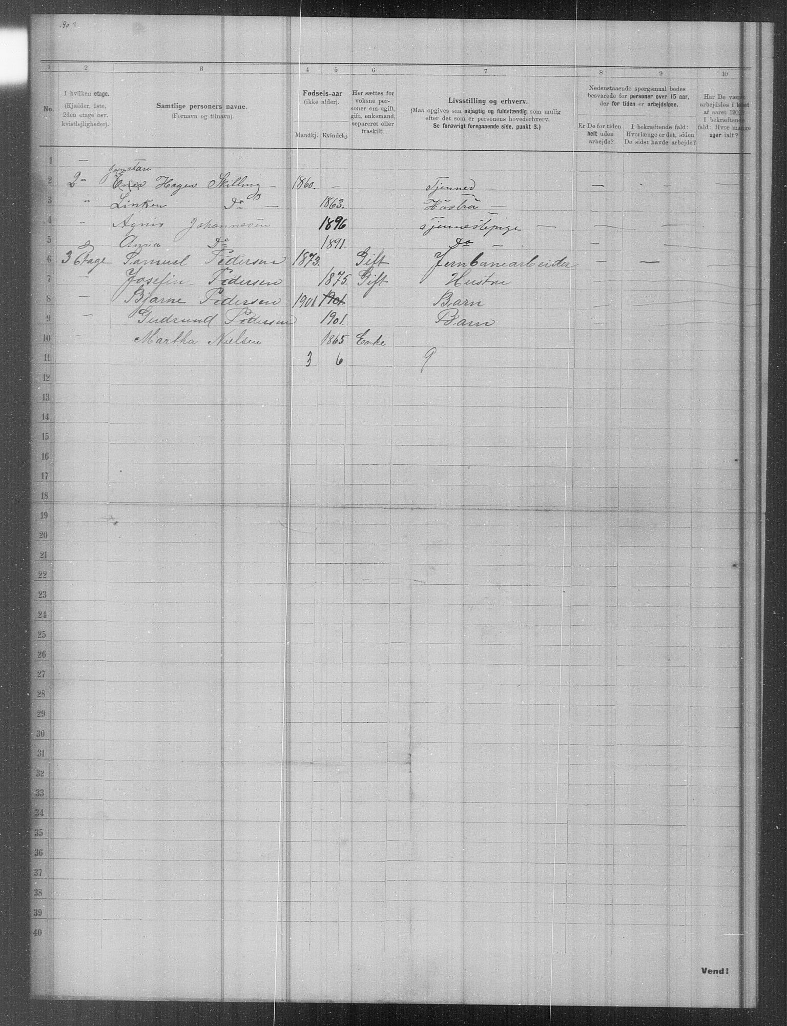 OBA, Municipal Census 1902 for Kristiania, 1902, p. 16987