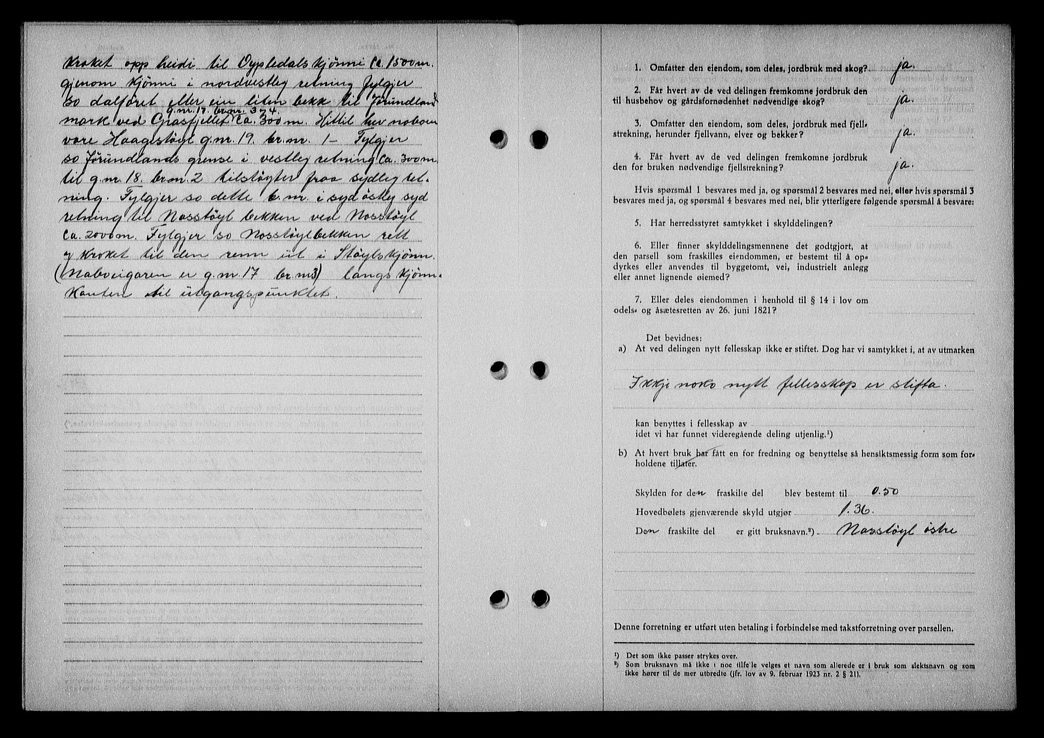 Nedenes sorenskriveri, AV/SAK-1221-0006/G/Gb/Gba/L0051: Mortgage book no. A-V, 1943-1944, Diary no: : 867/1943