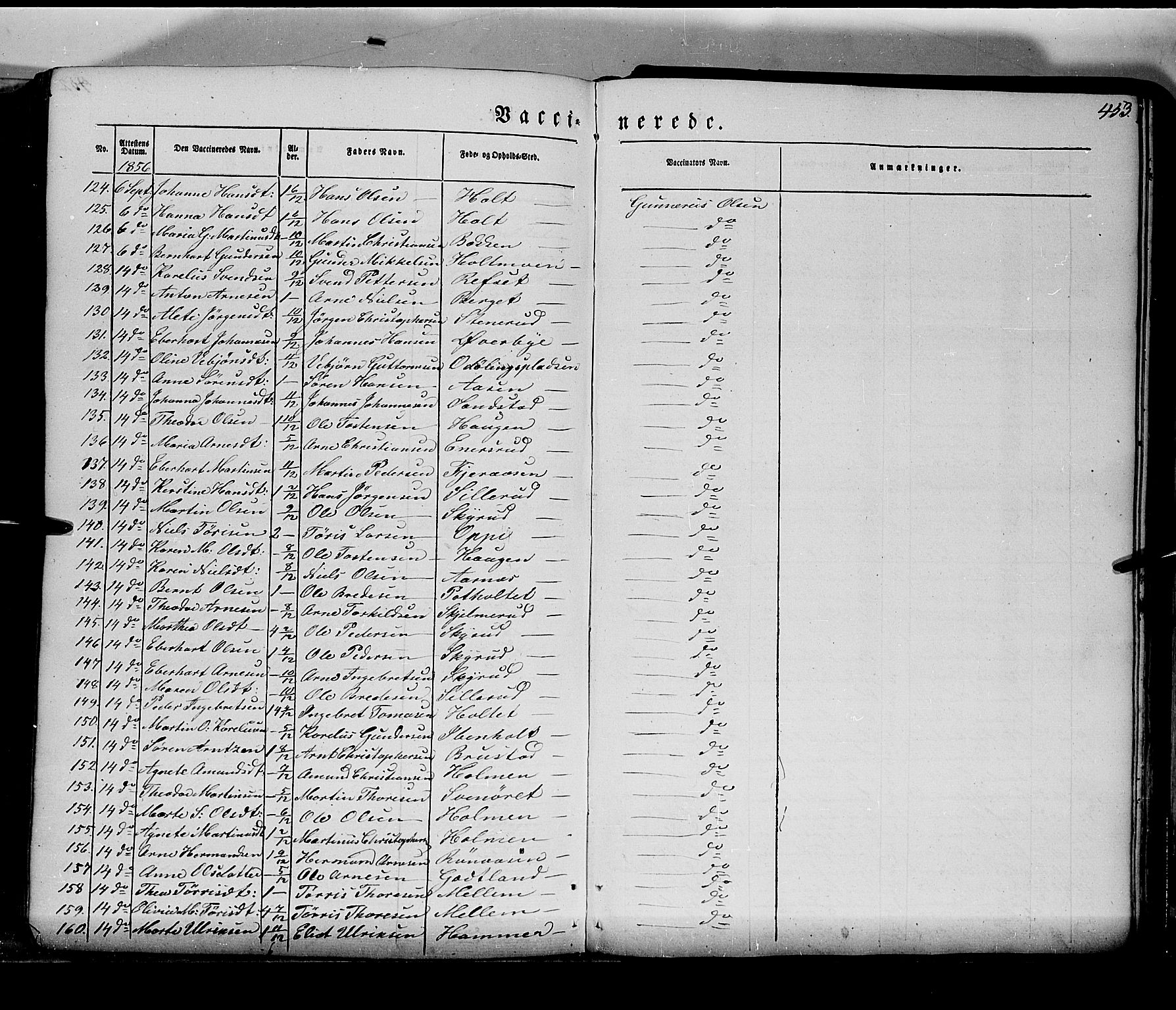 Grue prestekontor, AV/SAH-PREST-036/H/Ha/Haa/L0008: Parish register (official) no. 8, 1847-1858, p. 453
