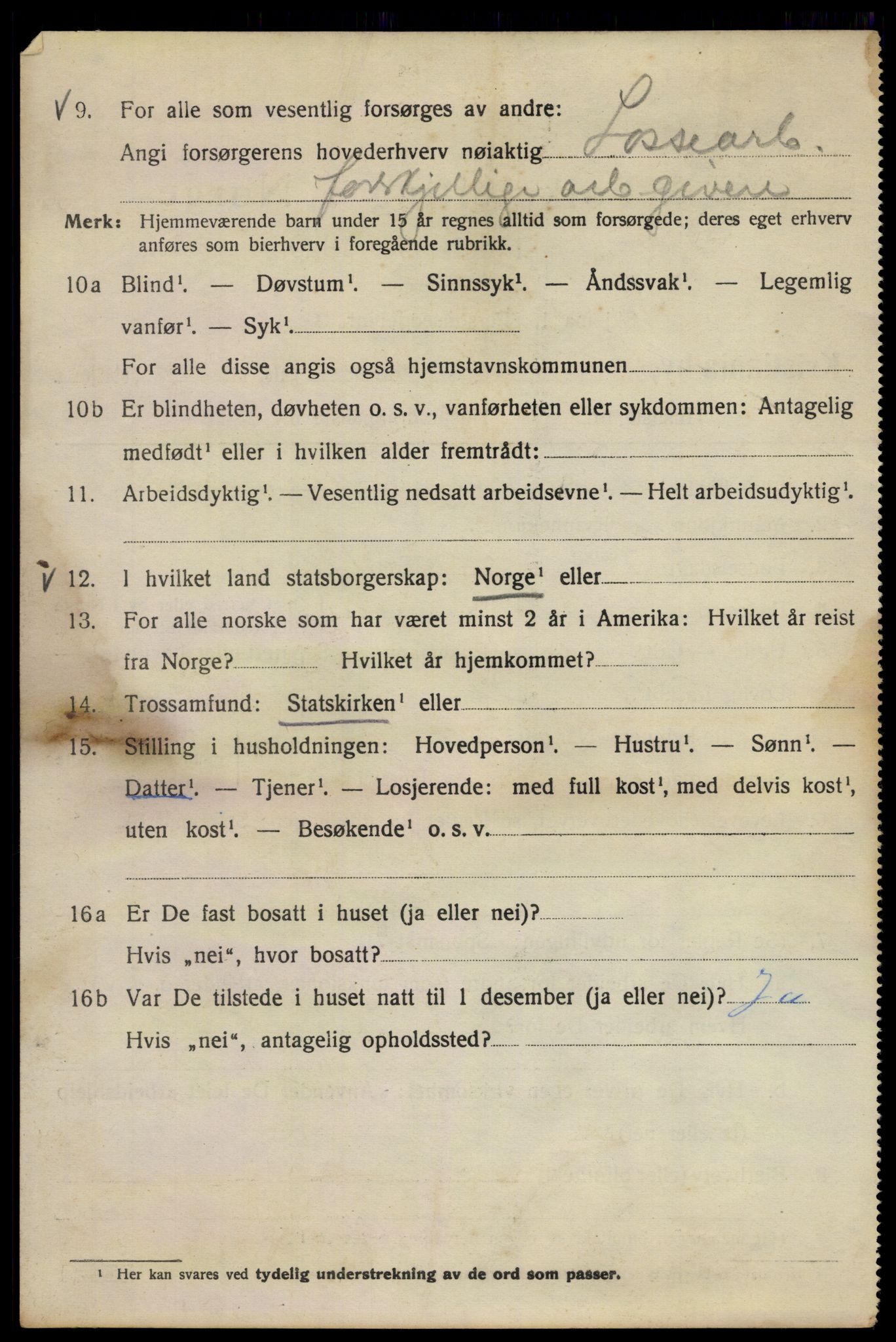 SAO, 1920 census for Kristiania, 1920, p. 215086