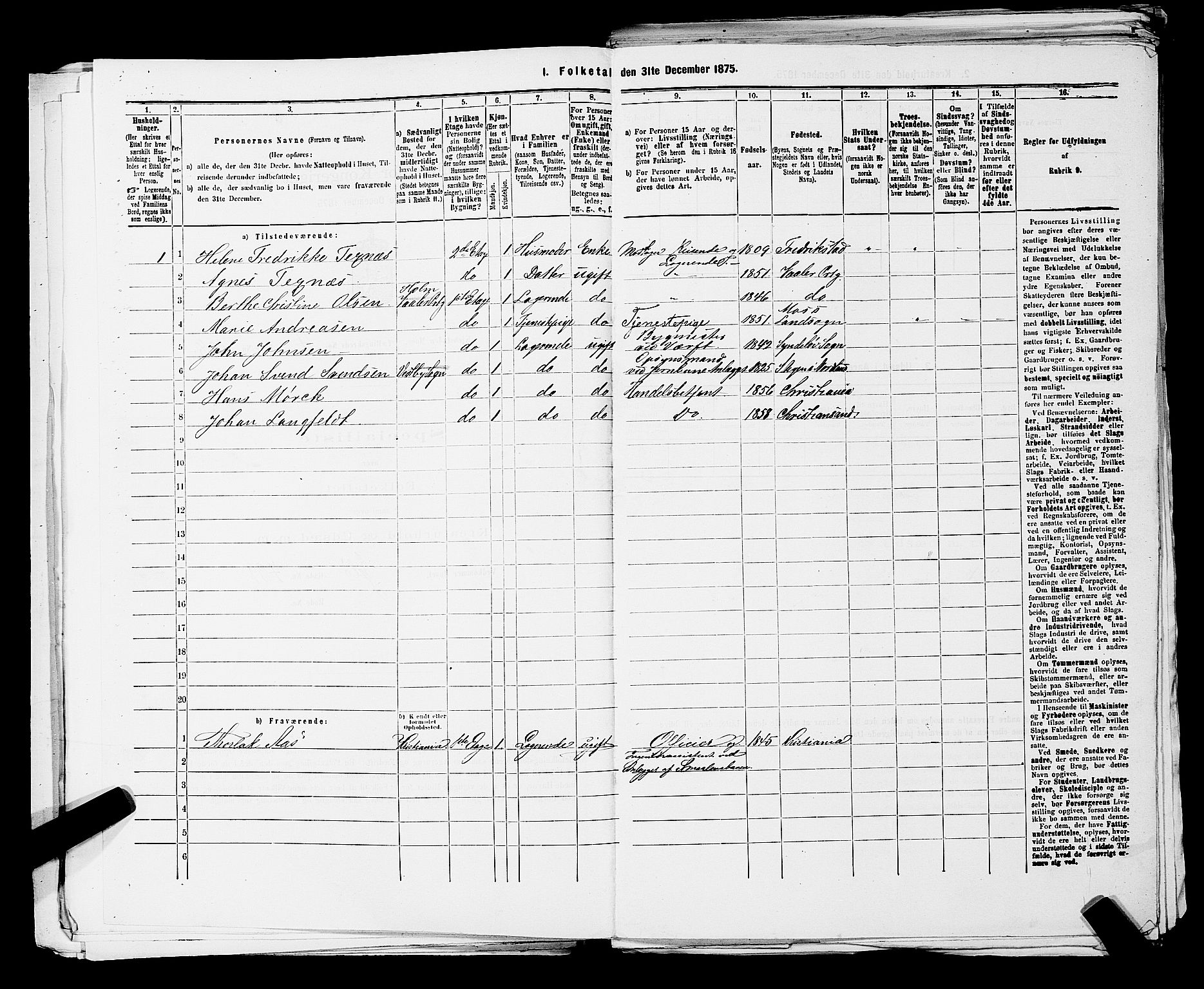 RA, 1875 census for 0104B Moss/Moss, 1875, p. 582