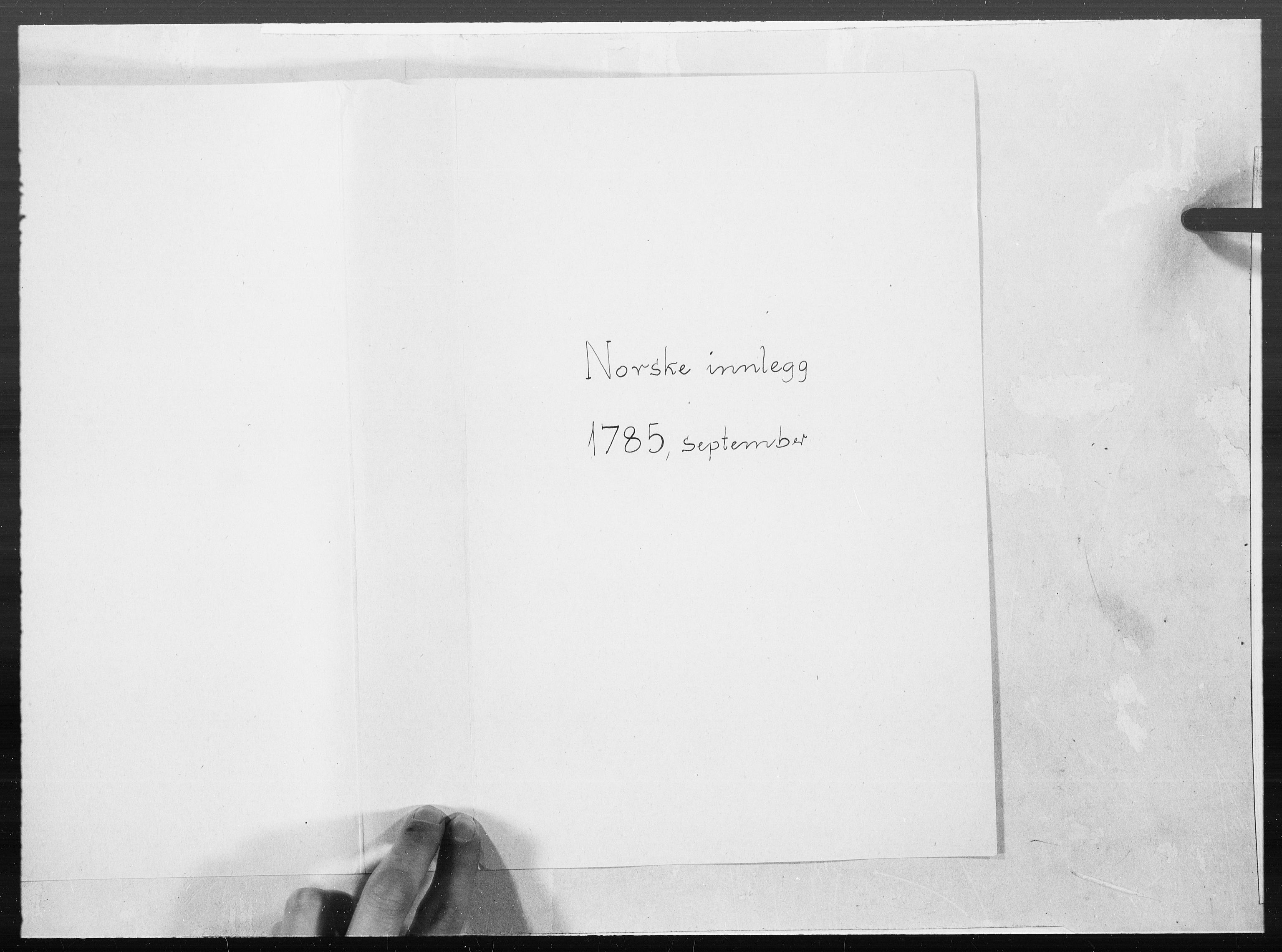 Danske Kanselli 1572-1799, RA/EA-3023/F/Fc/Fcc/Fcca/L0256: Norske innlegg 1572-1799, 1785, p. 325