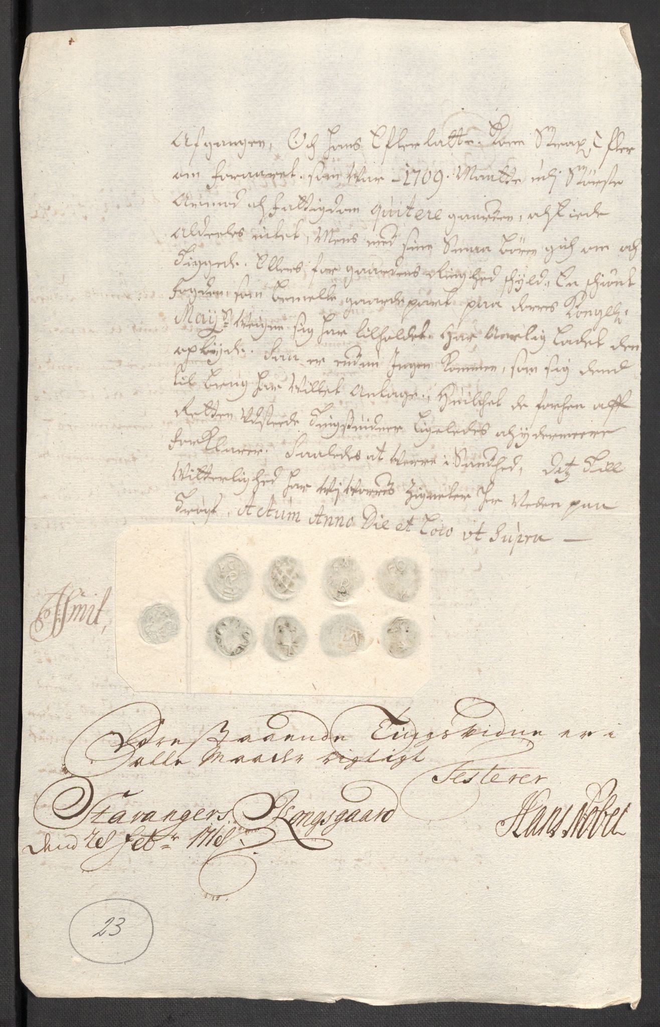 Rentekammeret inntil 1814, Reviderte regnskaper, Fogderegnskap, RA/EA-4092/R47/L2864: Fogderegnskap Ryfylke, 1711, p. 246