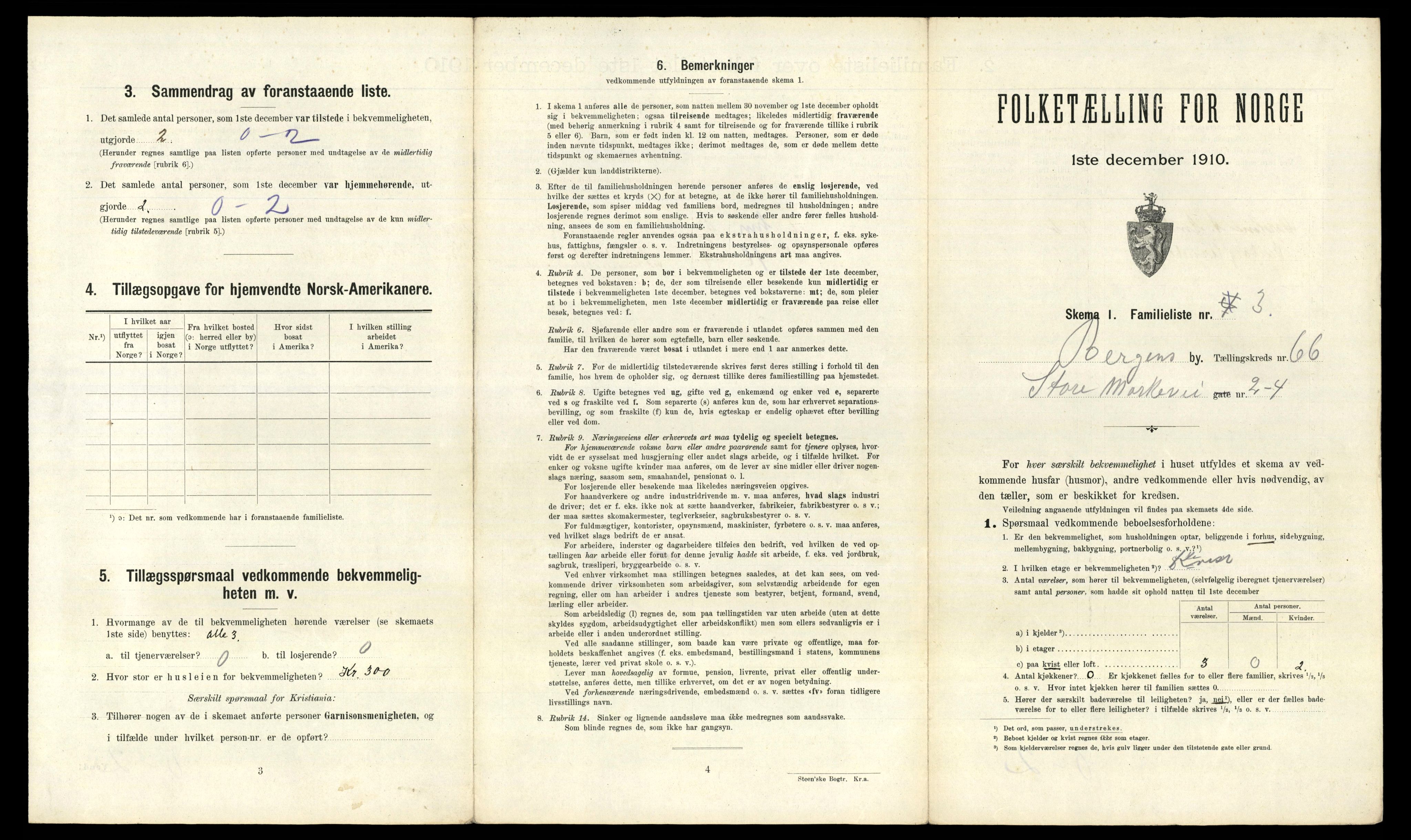 RA, 1910 census for Bergen, 1910, p. 22583