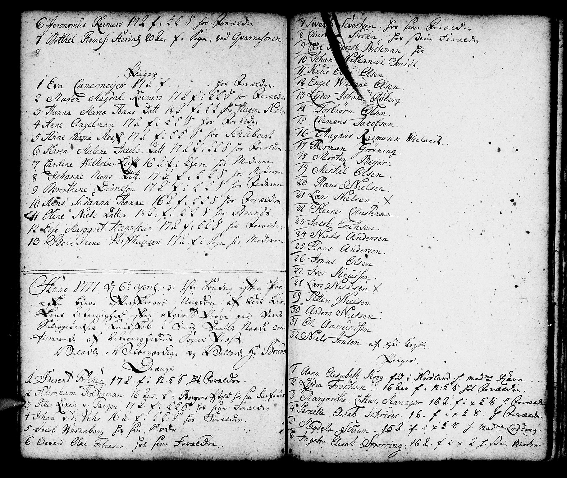 Korskirken sokneprestembete, SAB/A-76101/H/Haa/L0007: Parish register (official) no. A 7, 1736-1839, p. 74