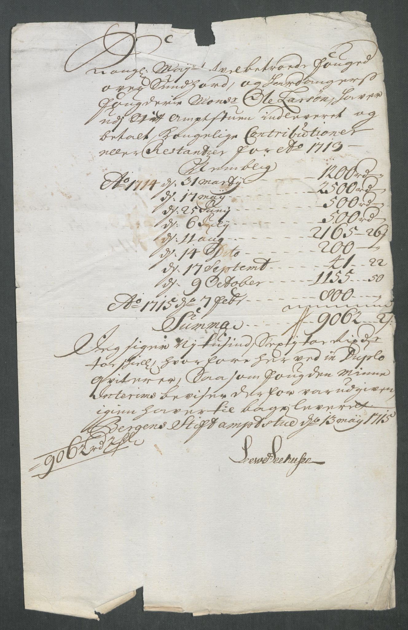 Rentekammeret inntil 1814, Reviderte regnskaper, Fogderegnskap, RA/EA-4092/R48/L2990: Fogderegnskap Sunnhordland og Hardanger, 1714, p. 385