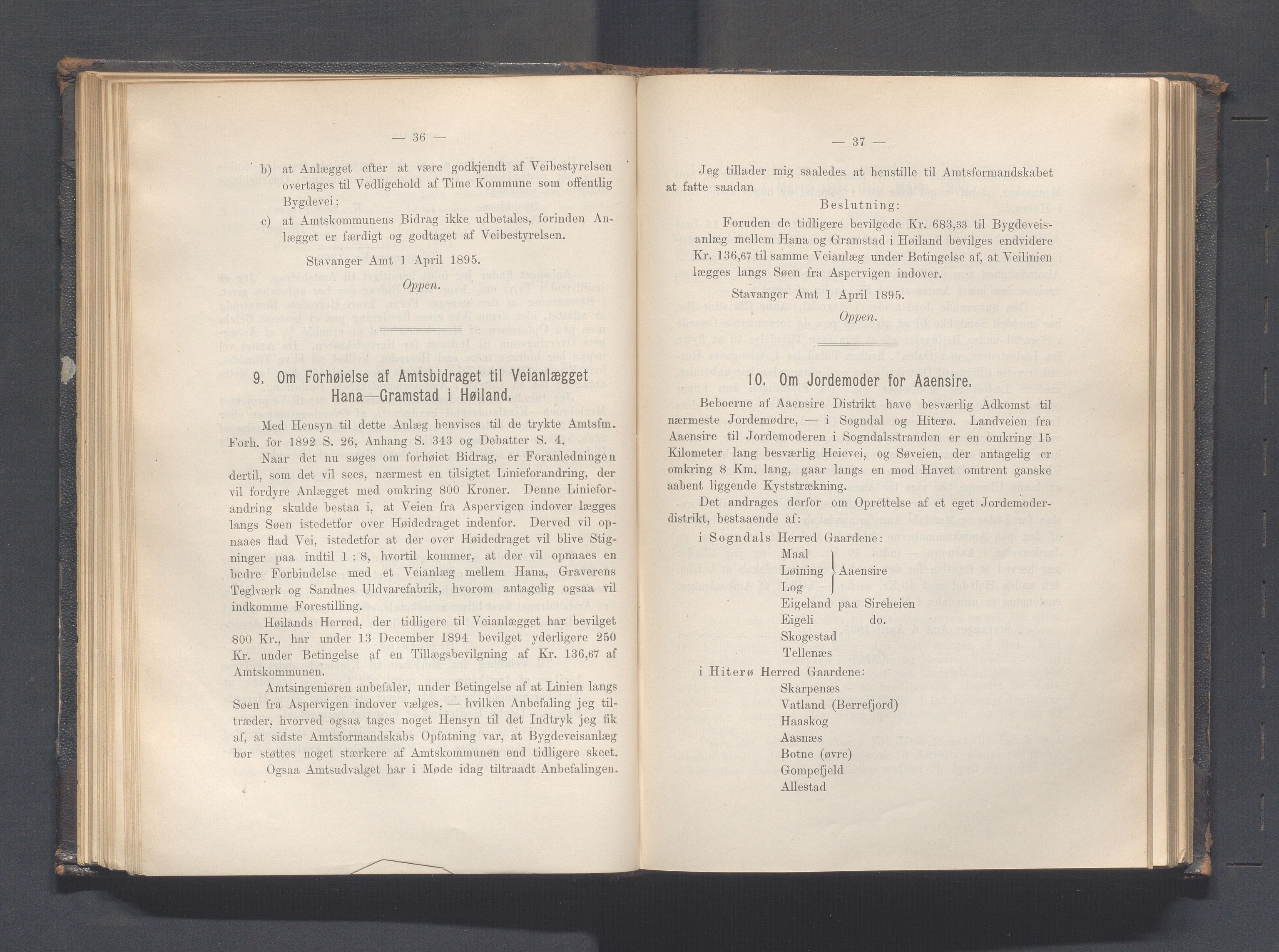 Rogaland fylkeskommune - Fylkesrådmannen , IKAR/A-900/A, 1895, p. 92