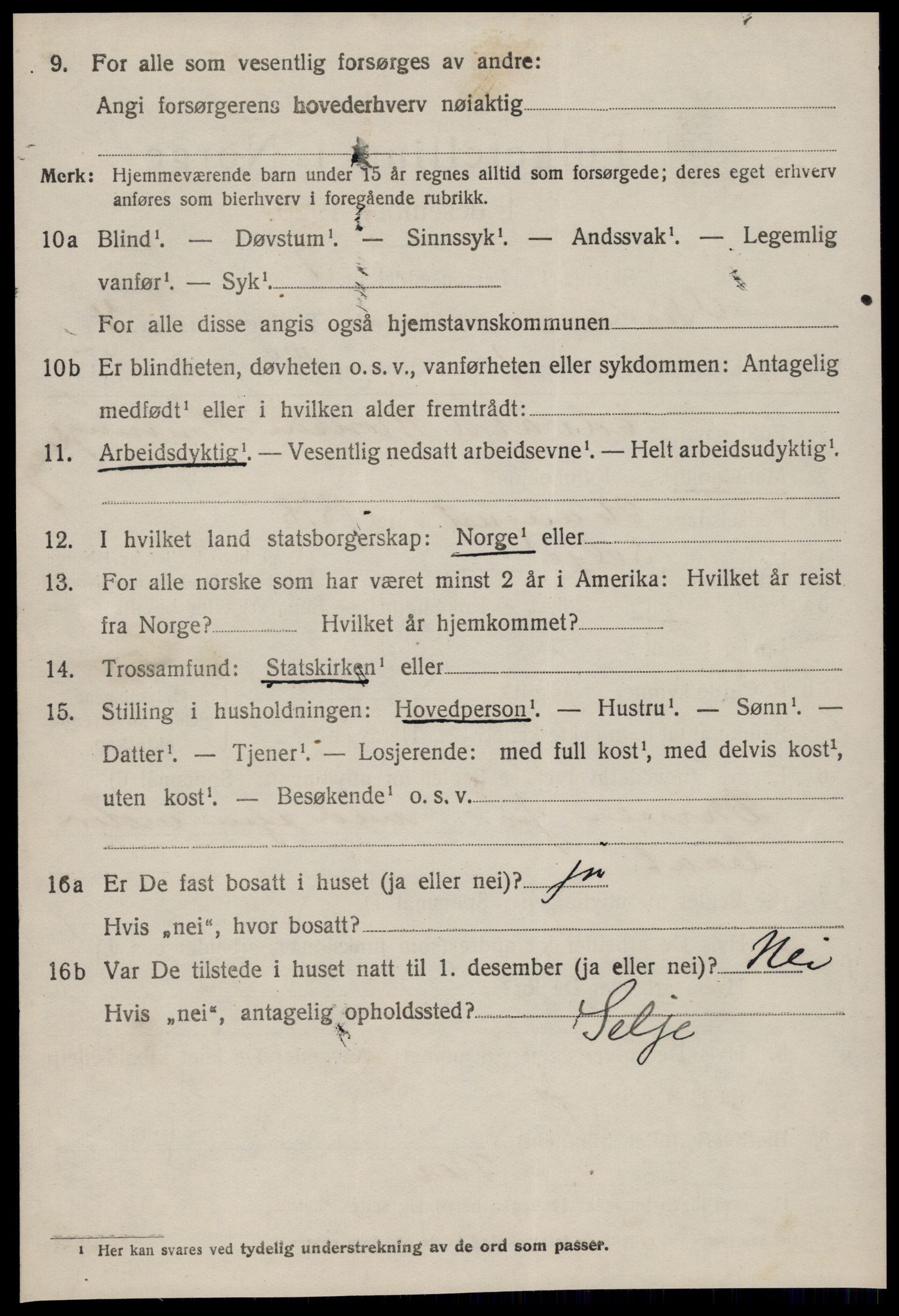 SAT, 1920 census for Giske, 1920, p. 2637