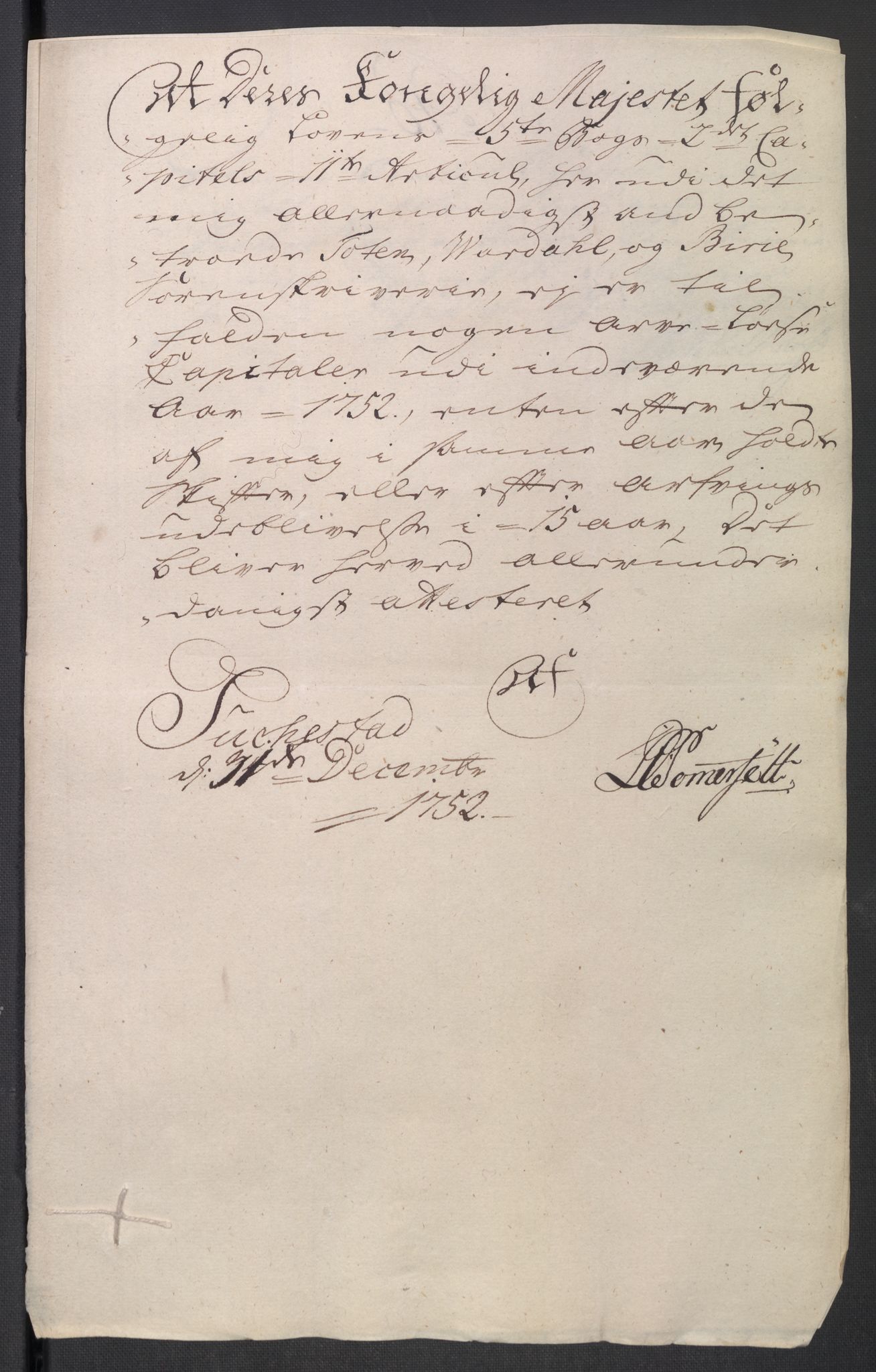 Rentekammeret inntil 1814, Reviderte regnskaper, Fogderegnskap, AV/RA-EA-4092/R18/L1349: Fogderegnskap Hadeland, Toten og Valdres, 1752-1753, p. 151