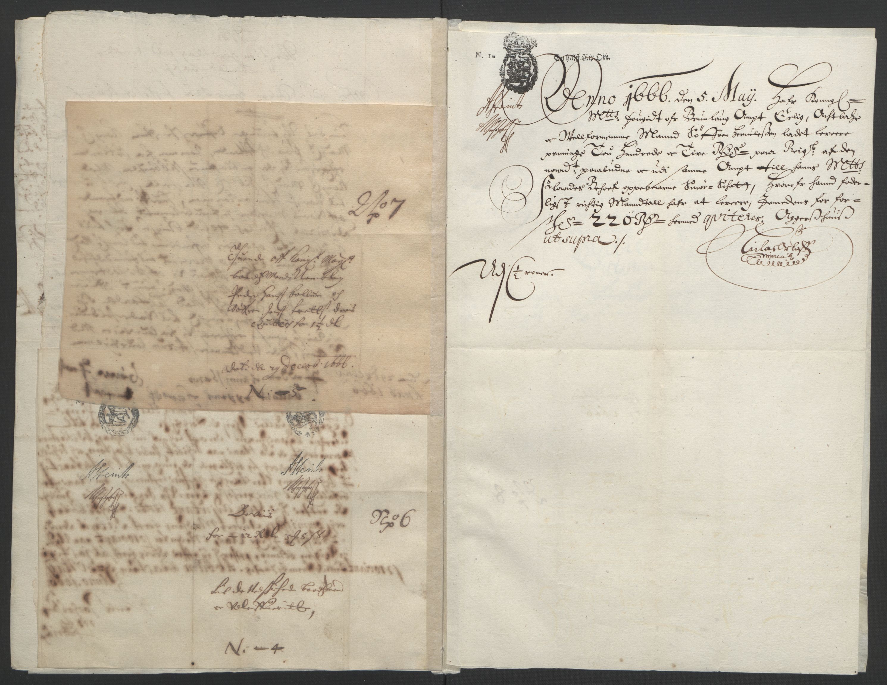 Rentekammeret inntil 1814, Reviderte regnskaper, Fogderegnskap, AV/RA-EA-4092/R33/L1964: Fogderegnskap Larvik grevskap, 1665-1668, p. 37