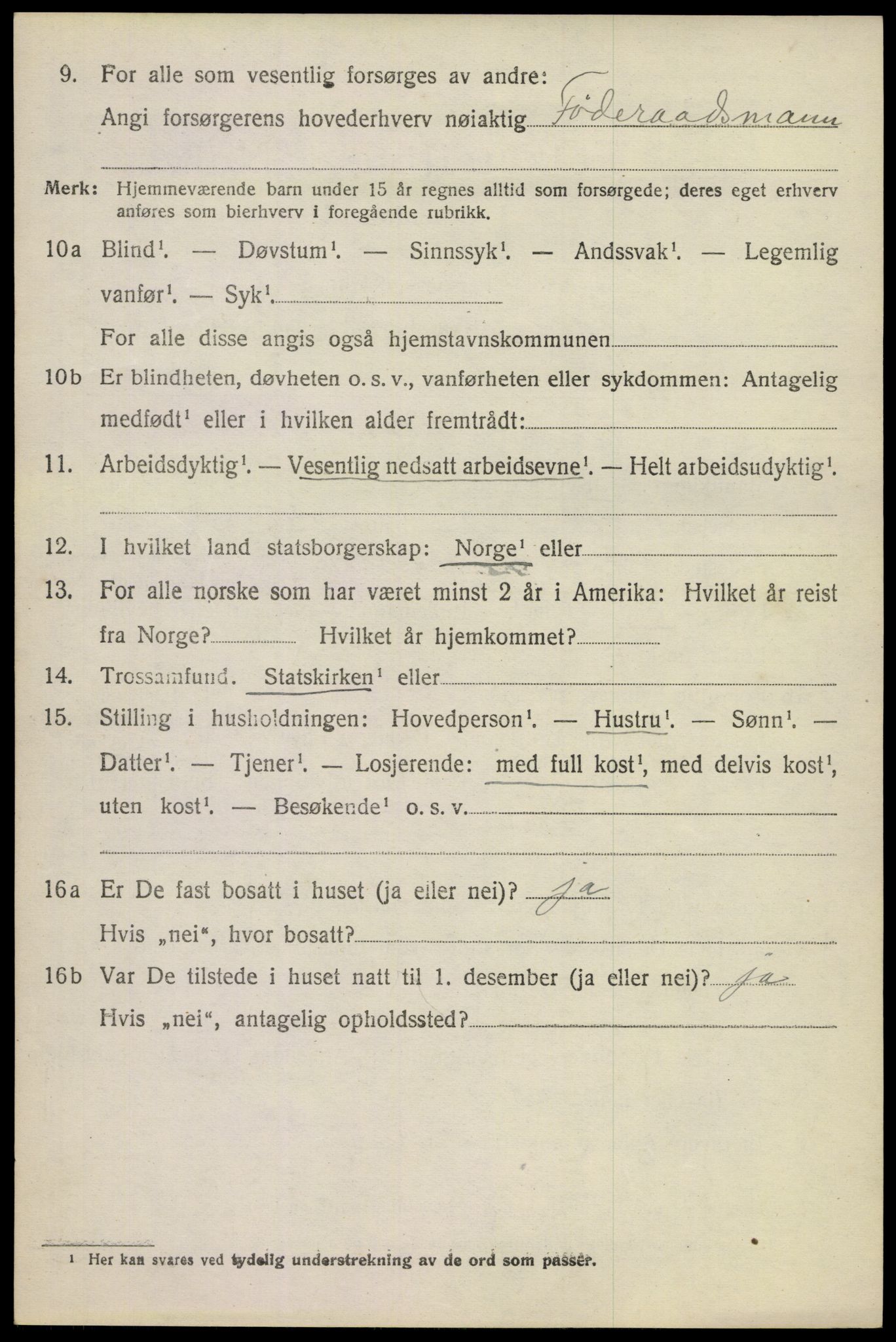 SAKO, 1920 census for Uvdal, 1920, p. 2748