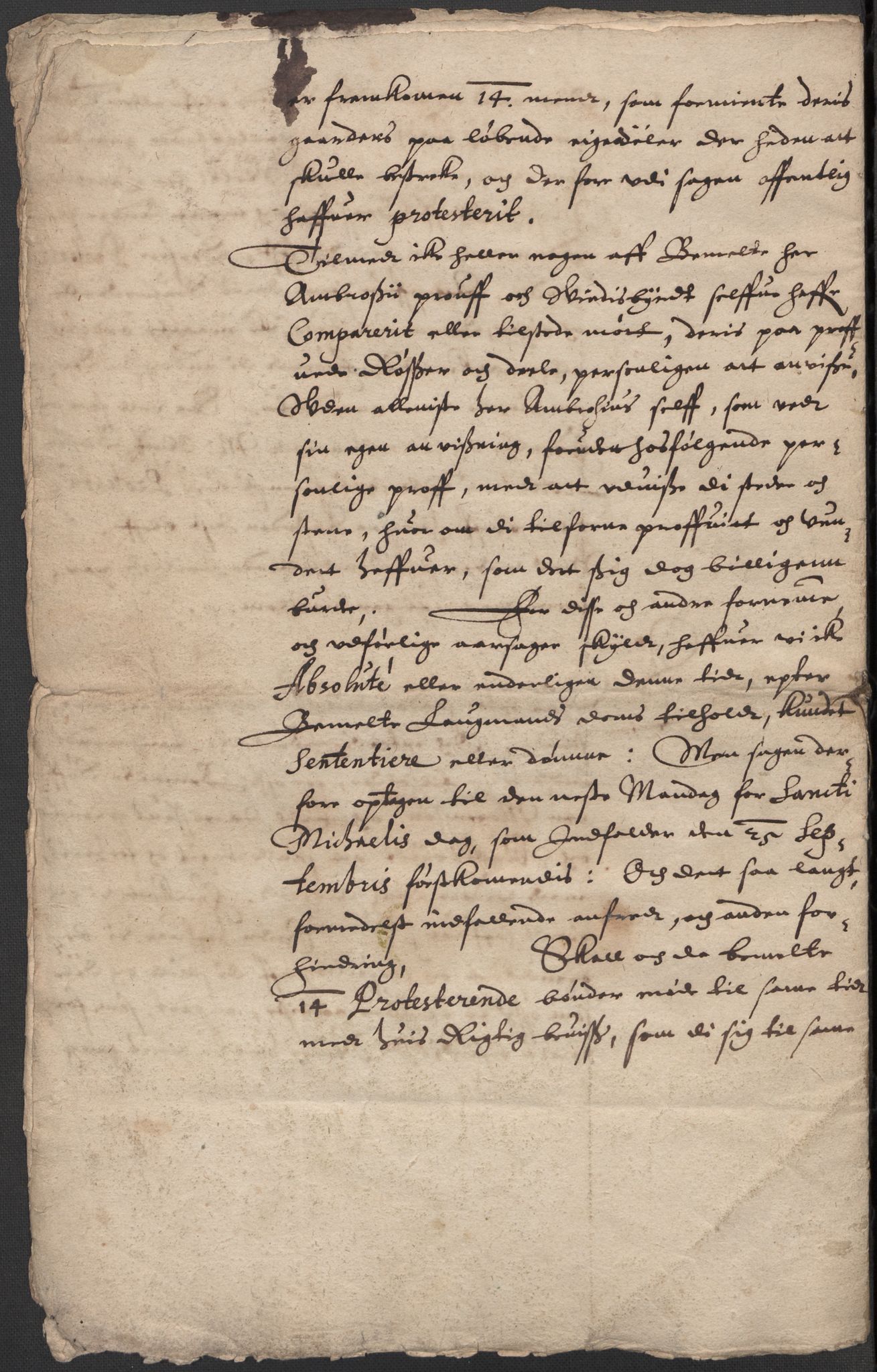 Riksarkivets diplomsamling, AV/RA-EA-5965/F15/L0009: Prestearkiv - Akershus, 1620-1738, p. 23