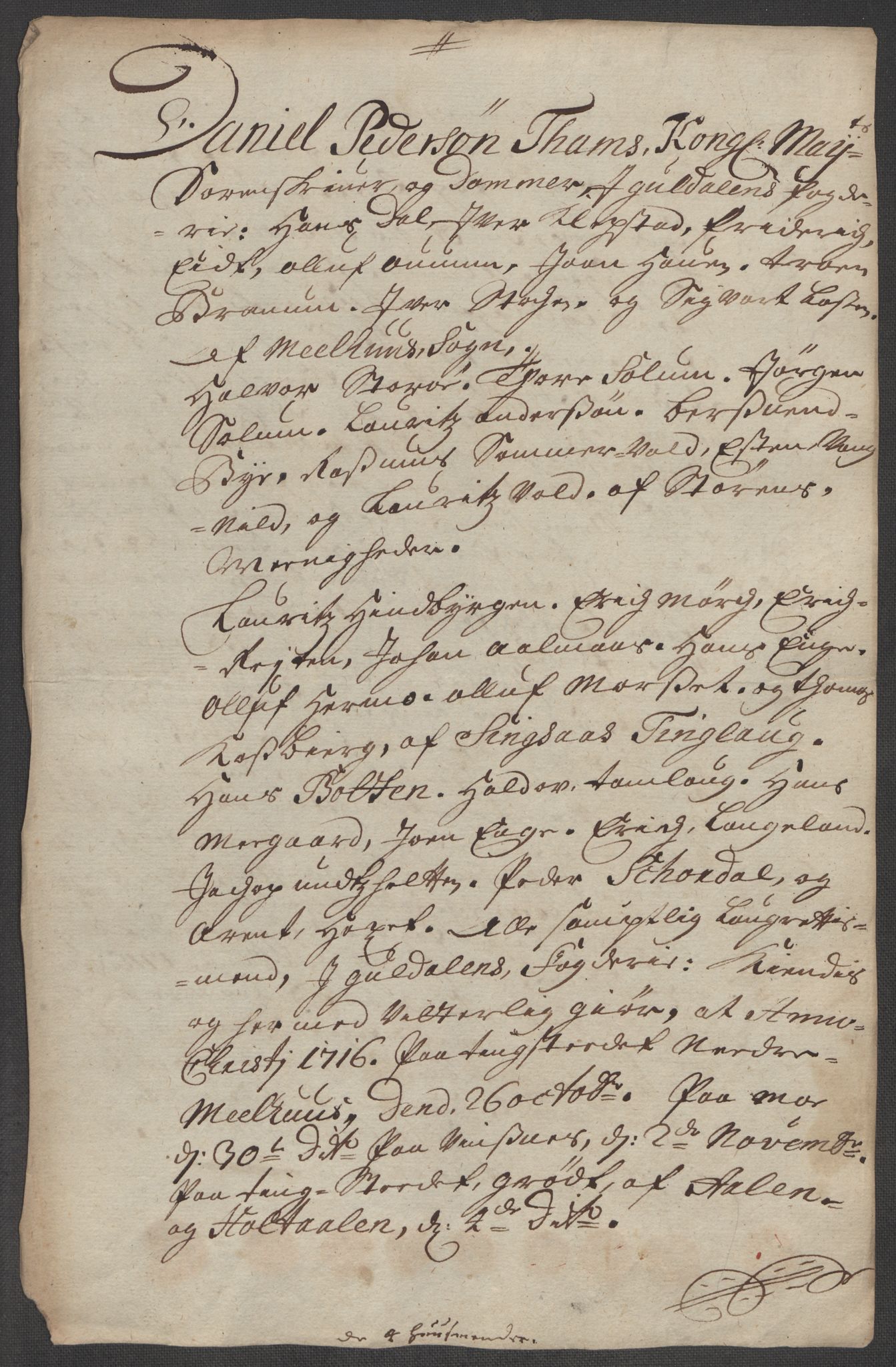 Rentekammeret inntil 1814, Reviderte regnskaper, Fogderegnskap, RA/EA-4092/R60/L3968: Fogderegnskap Orkdal og Gauldal, 1716, p. 24