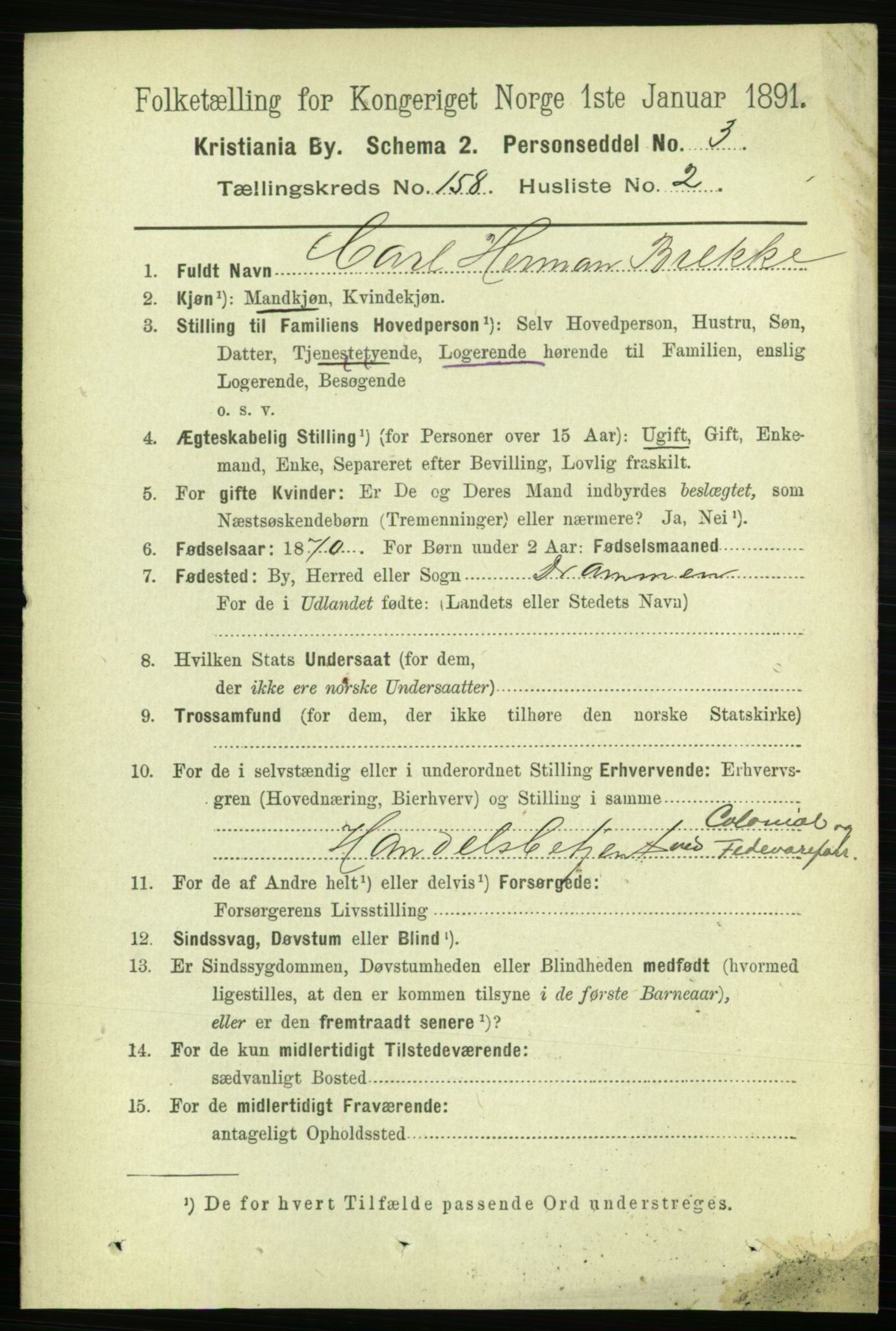 RA, 1891 census for 0301 Kristiania, 1891, p. 89659