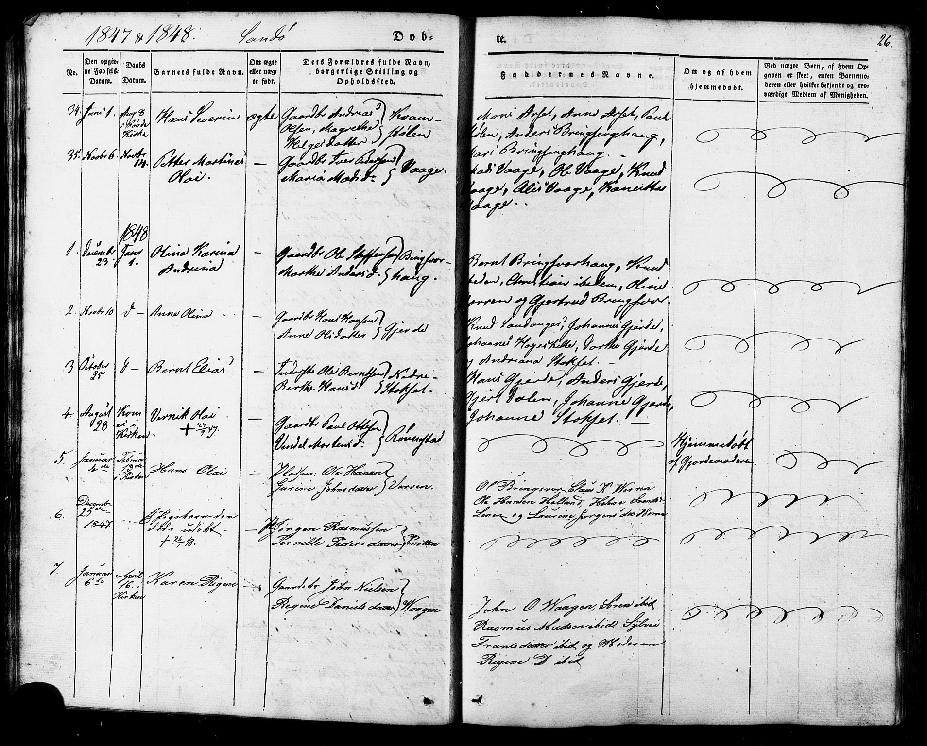 Ministerialprotokoller, klokkerbøker og fødselsregistre - Møre og Romsdal, AV/SAT-A-1454/503/L0034: Parish register (official) no. 503A02, 1841-1884, p. 26