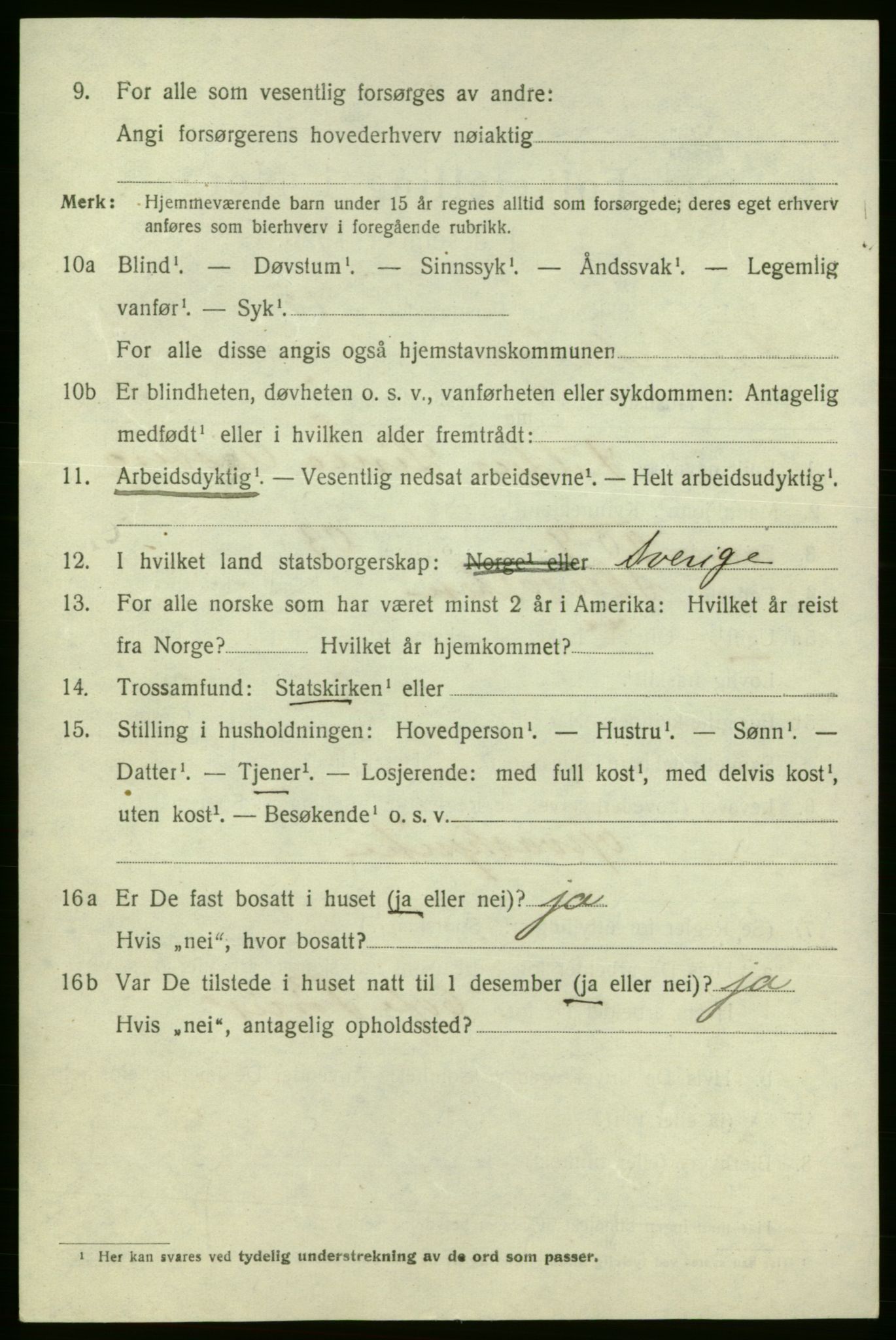 SAO, 1920 census for Fredrikshald, 1920, p. 11352