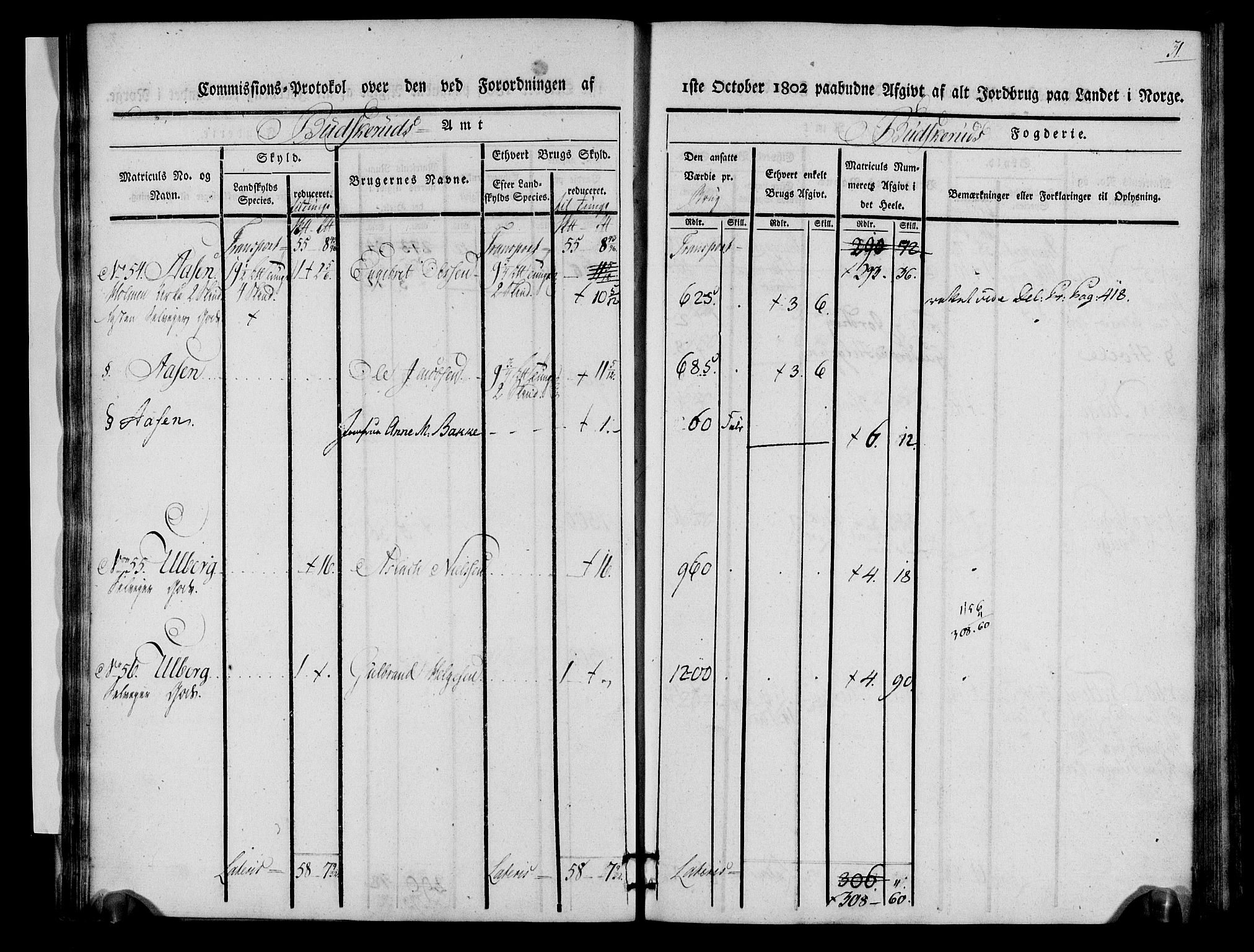 Rentekammeret inntil 1814, Realistisk ordnet avdeling, AV/RA-EA-4070/N/Ne/Nea/L0060: Buskerud fogderi. Kommisjonsprotokoll for Sigdal prestegjeld, 1803, p. 31