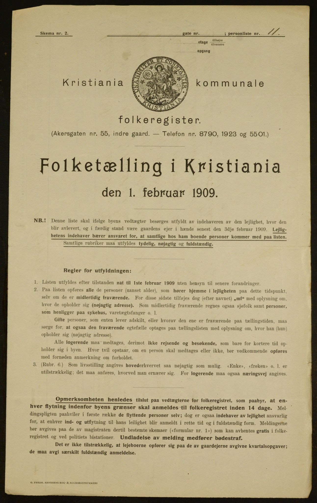 OBA, Municipal Census 1909 for Kristiania, 1909, p. 98969