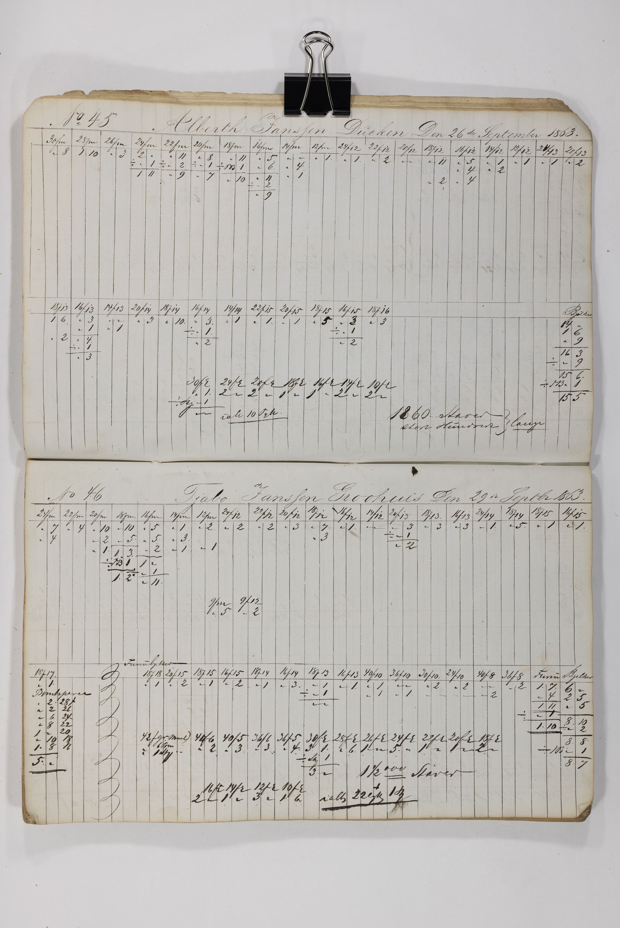 Blehr/ Kjellestad, TEMU/TGM-A-1212/E/Eb/L0010: Ladnings Liste, 1863-1868, p. 13