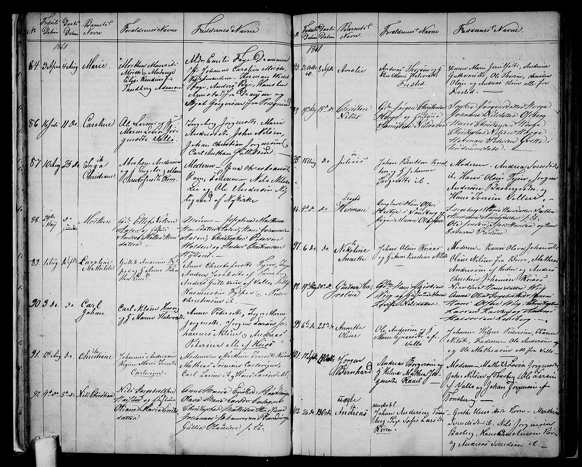 Sem kirkebøker, AV/SAKO-A-5/G/Ga/L0004: Parish register (copy) no. I 4, 1855-1877