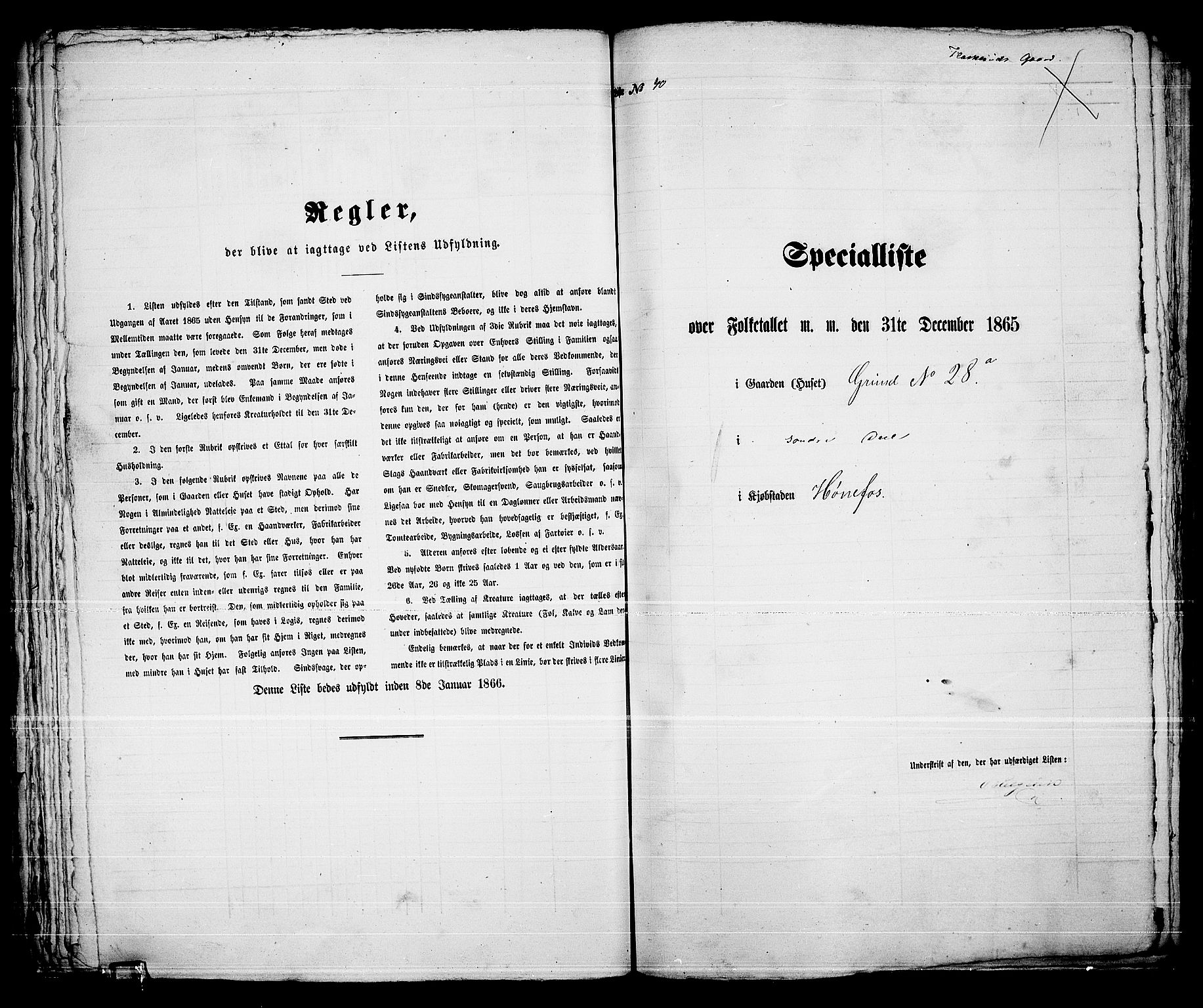 RA, 1865 census for Norderhov/Hønefoss, 1865, p. 82