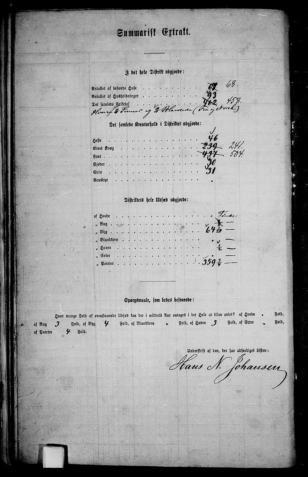 RA, 1865 census for Kvæfjord, 1865, p. 26