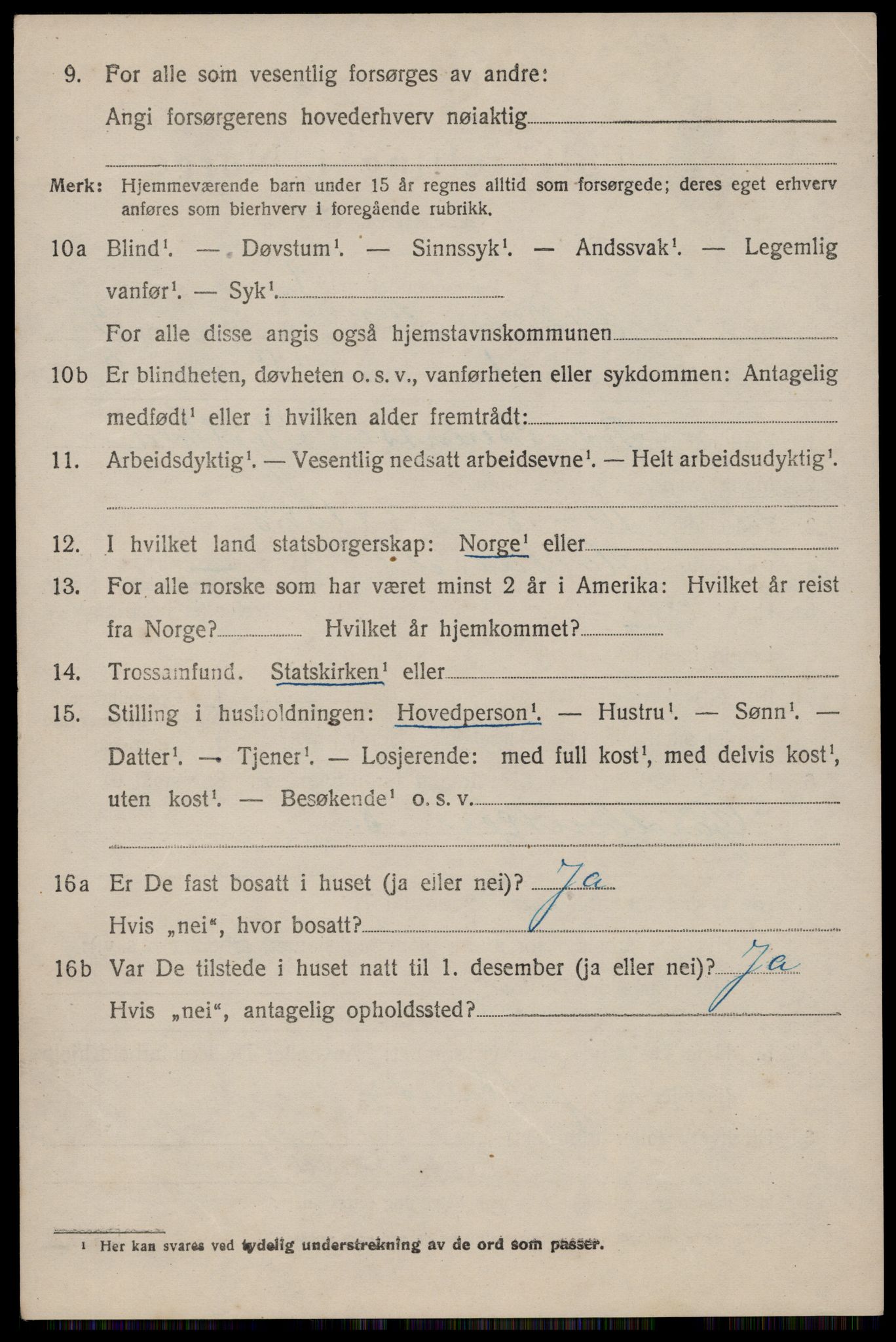 SAST, 1920 census for Høyland, 1920, p. 3721