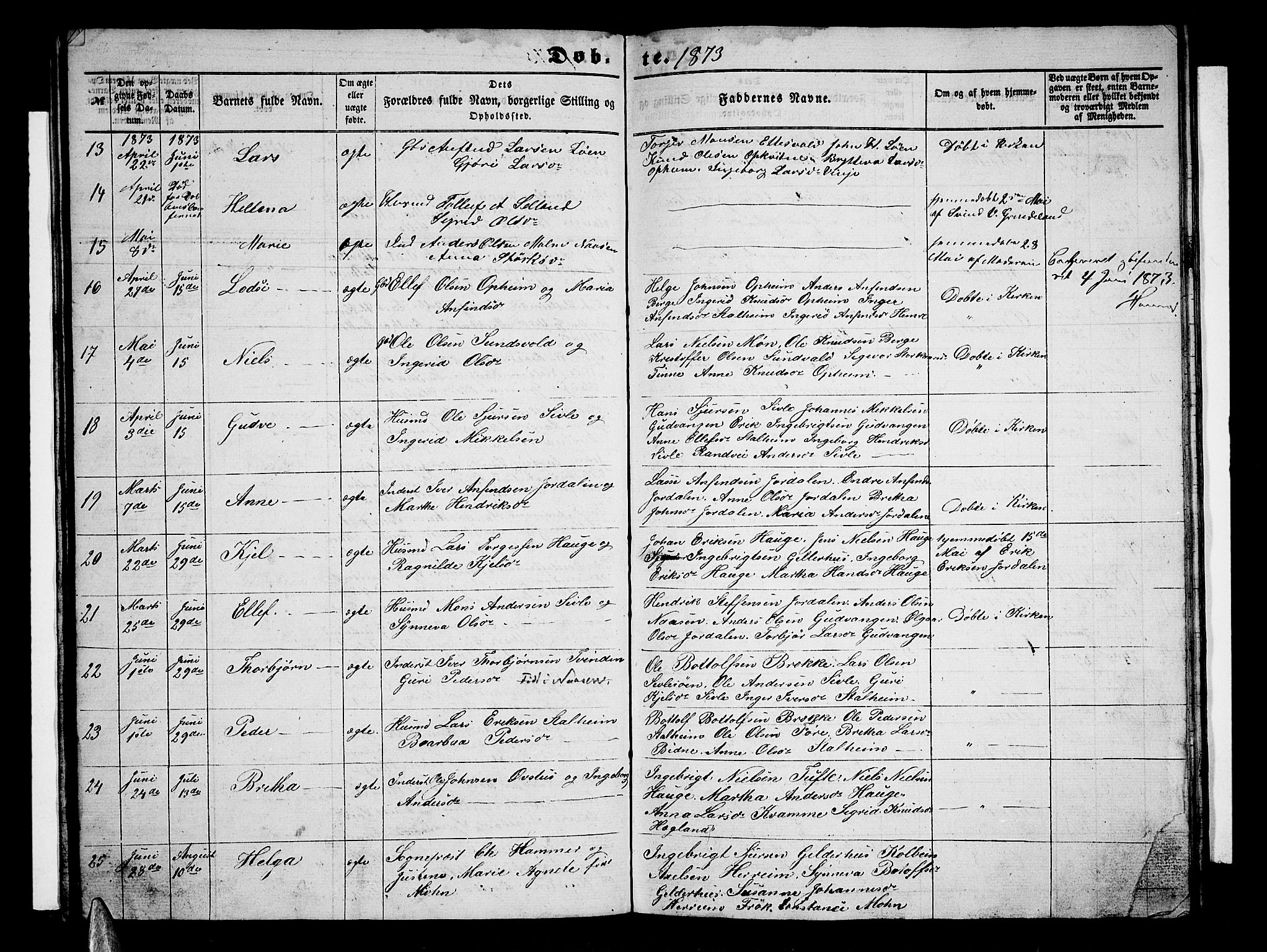 Vossestrand Sokneprestembete, AV/SAB-A-79101/H/Hab: Parish register (copy) no. A 1, 1855-1879