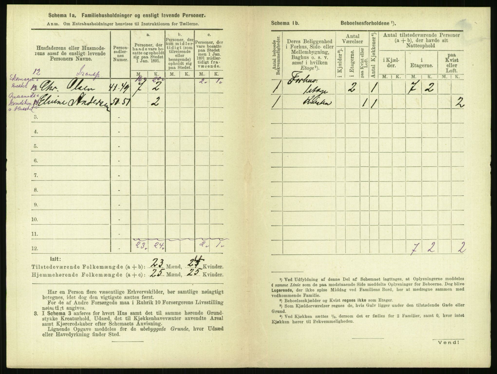 RA, 1891 census for 0301 Kristiania, 1891, p. 109242