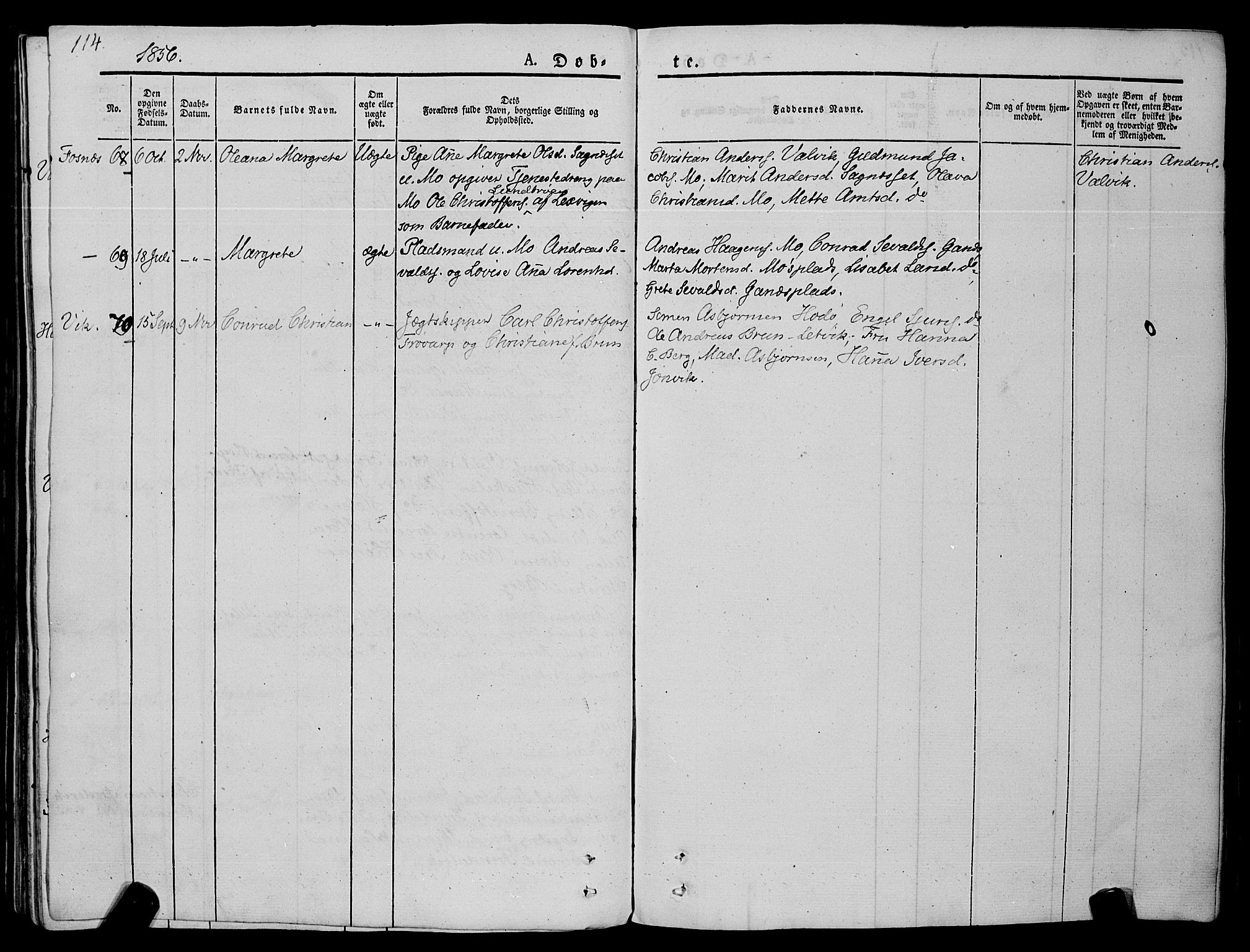 Ministerialprotokoller, klokkerbøker og fødselsregistre - Nord-Trøndelag, AV/SAT-A-1458/773/L0614: Parish register (official) no. 773A05, 1831-1856, p. 114