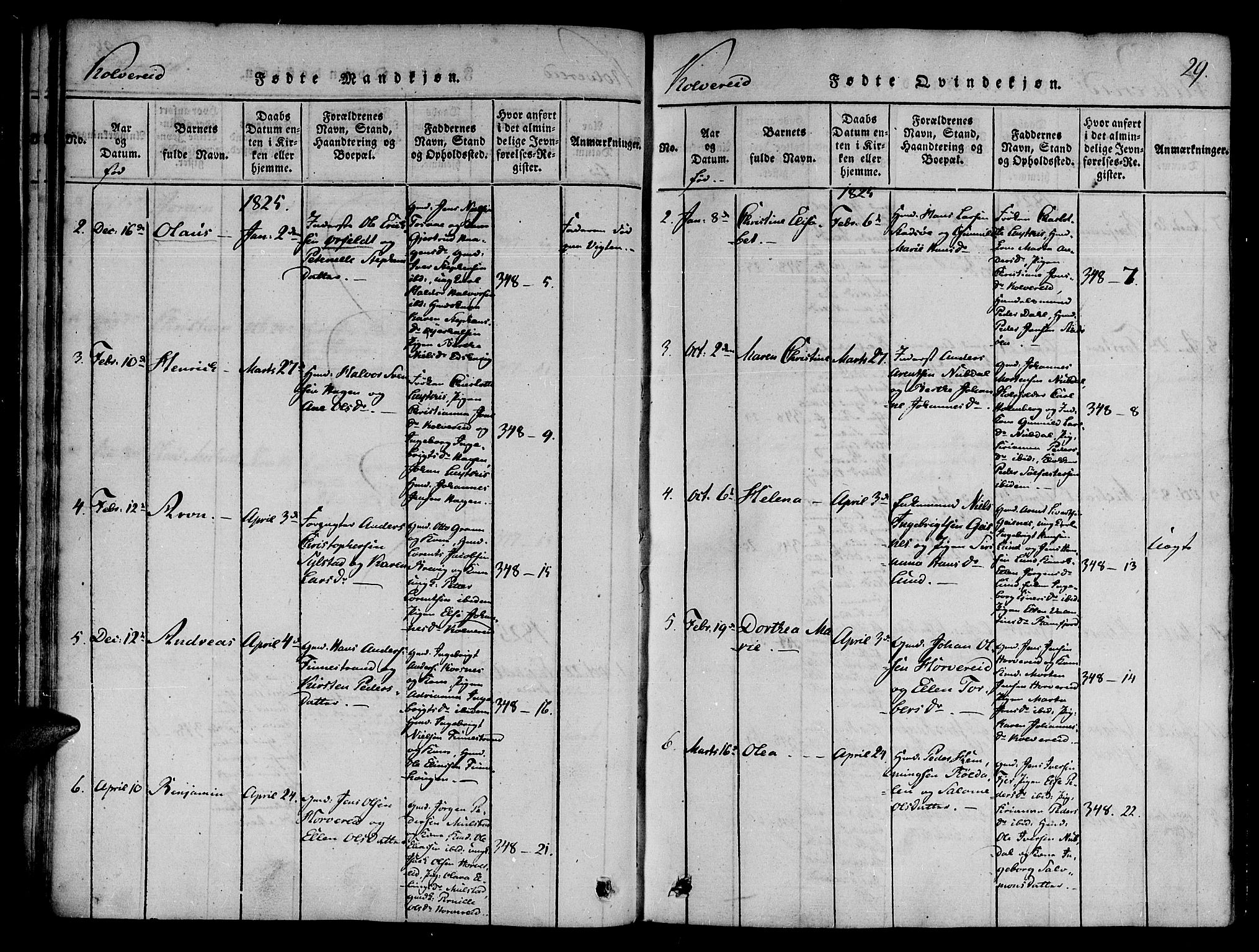 Ministerialprotokoller, klokkerbøker og fødselsregistre - Nord-Trøndelag, SAT/A-1458/780/L0636: Parish register (official) no. 780A03 /1, 1815-1830, p. 29
