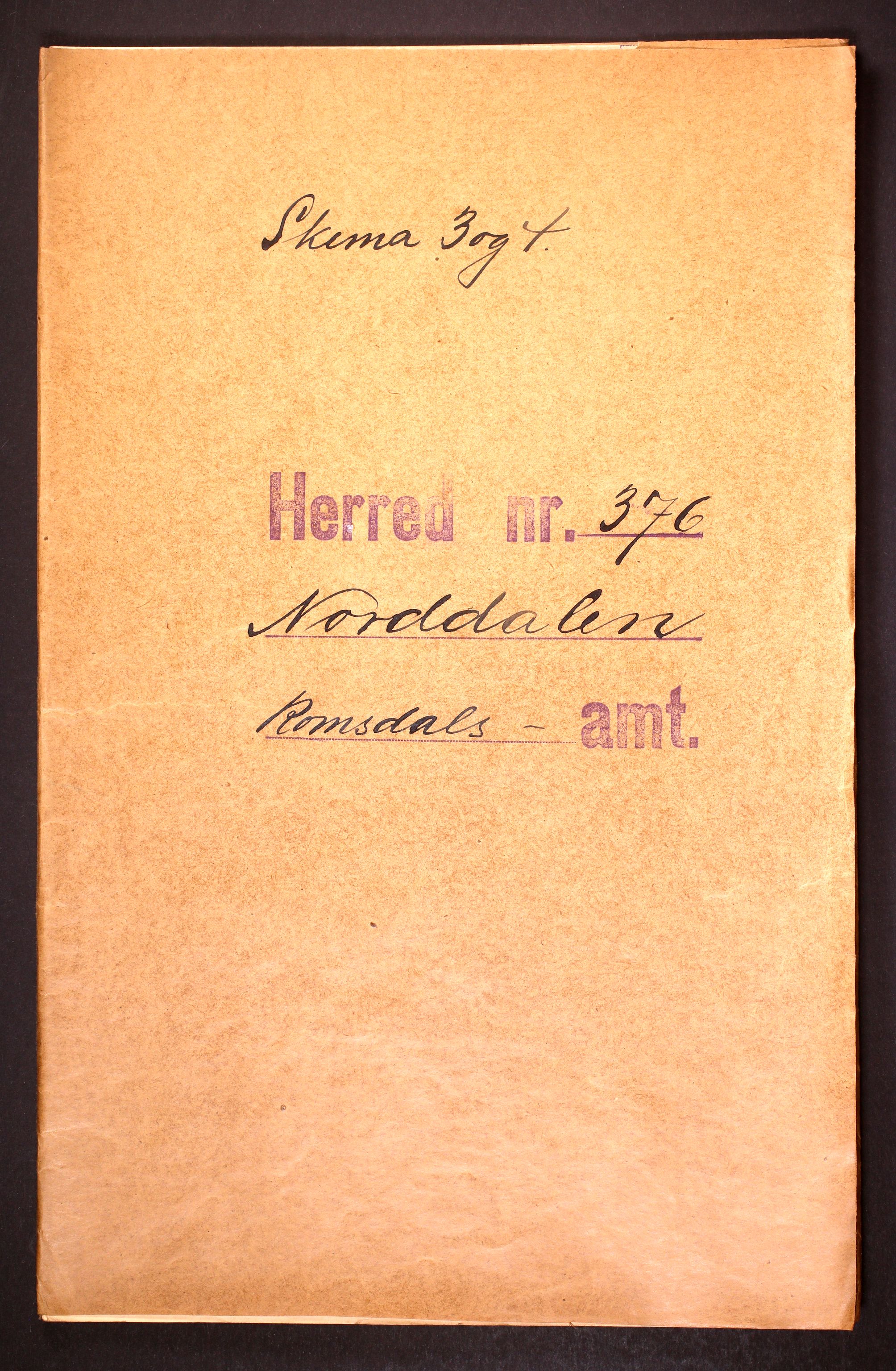 RA, 1910 census for Norddal, 1910, p. 1