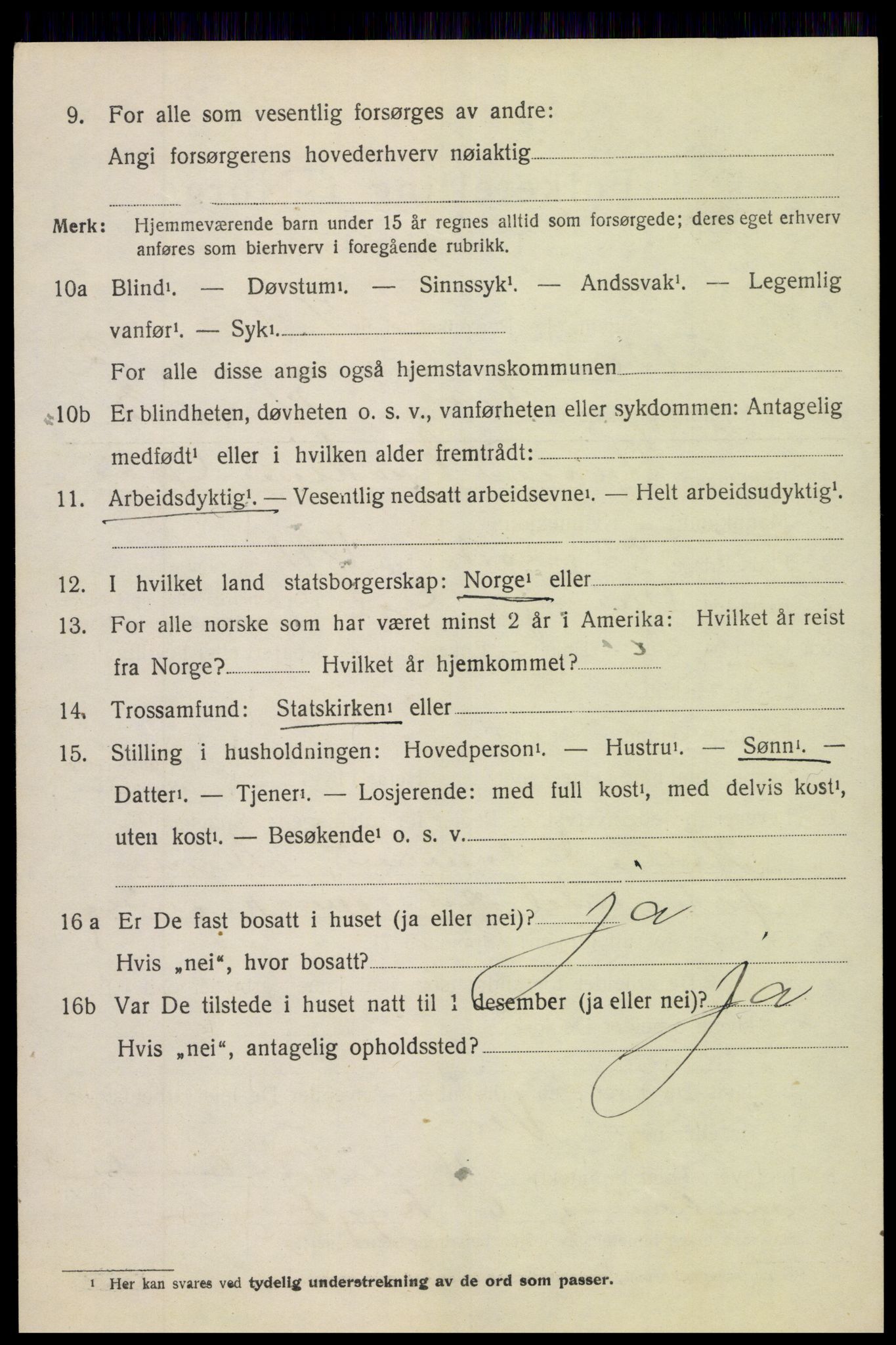 SAH, 1920 census for Vang (Oppland), 1920, p. 1344