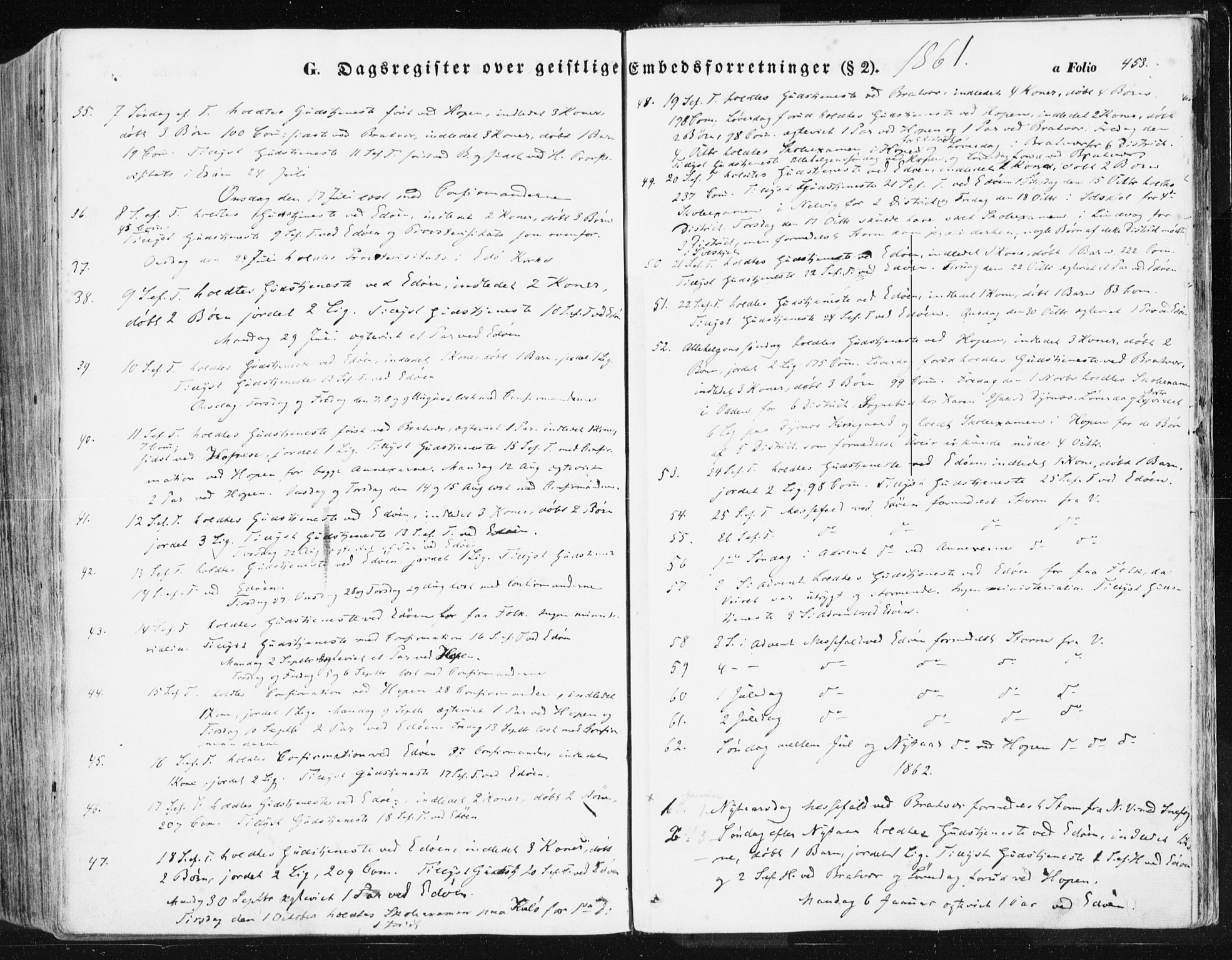 Ministerialprotokoller, klokkerbøker og fødselsregistre - Møre og Romsdal, AV/SAT-A-1454/581/L0937: Parish register (official) no. 581A05, 1853-1872, p. 453