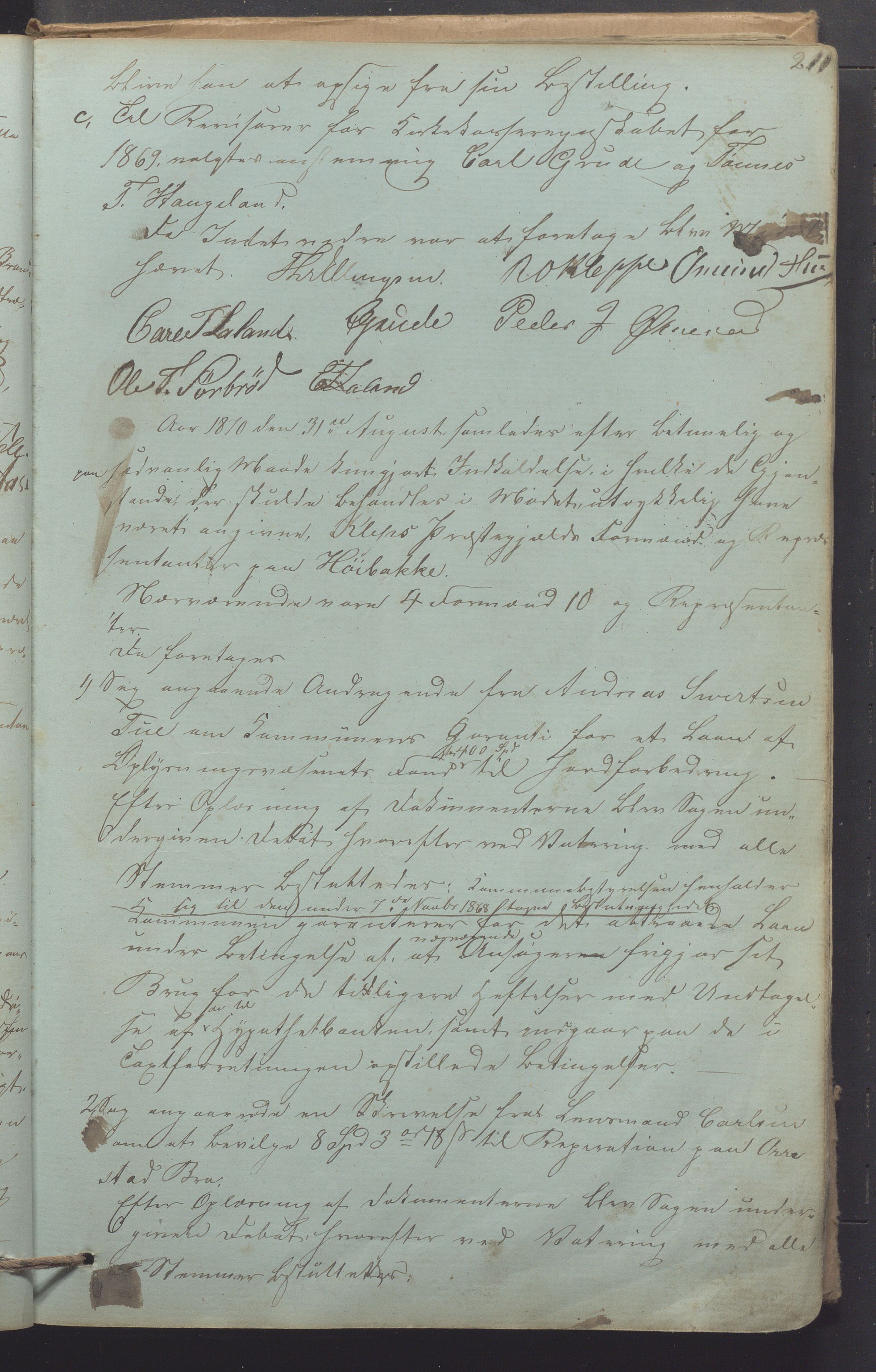 Klepp kommune - Formannskapet, IKAR/K-100277/A/L0002: Møtebok, 1861-1878, p. 211