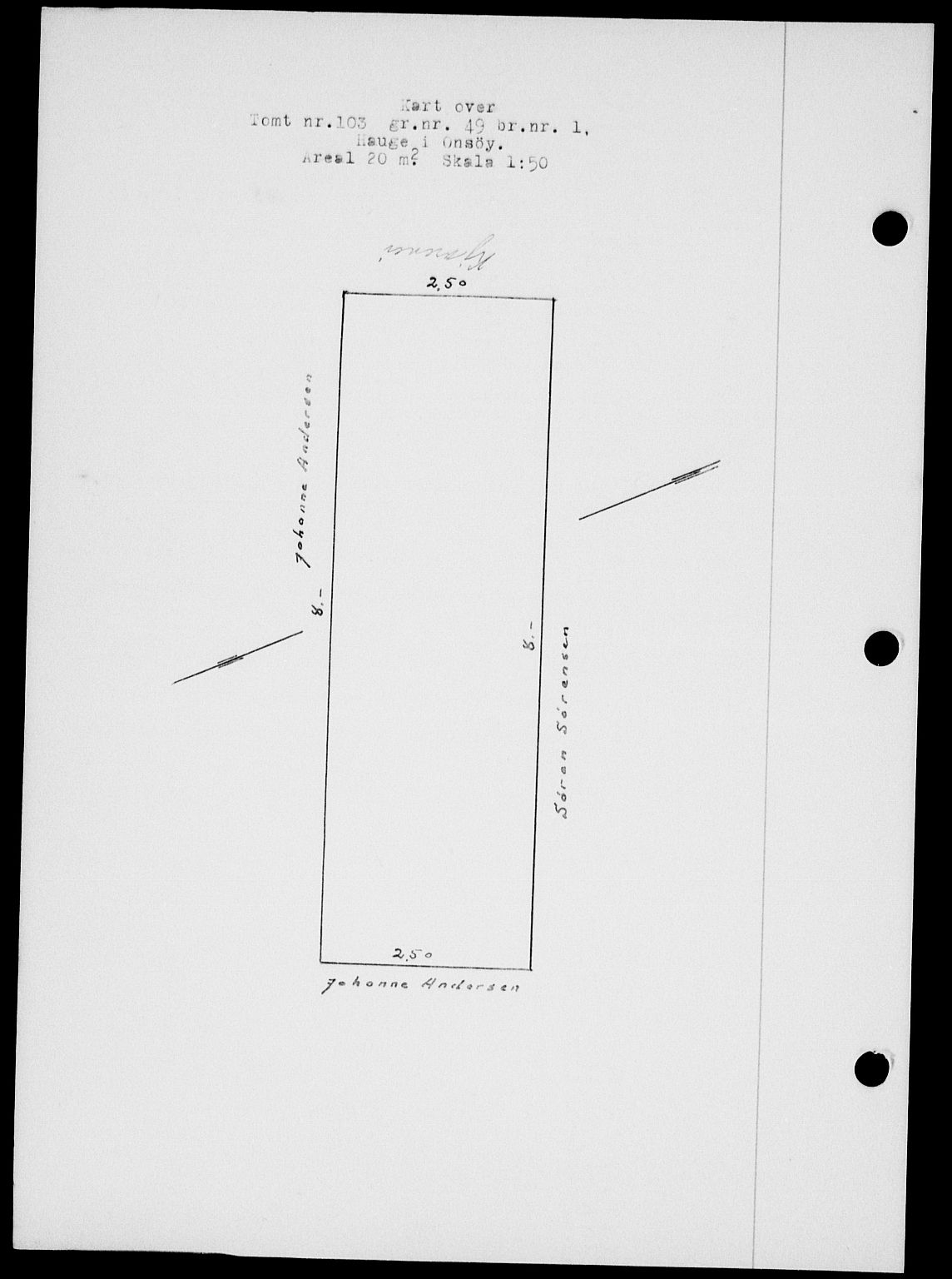Onsøy sorenskriveri, SAO/A-10474/G/Ga/Gab/L0015: Mortgage book no. II A-15, 1945-1946, Diary no: : 1735/1945
