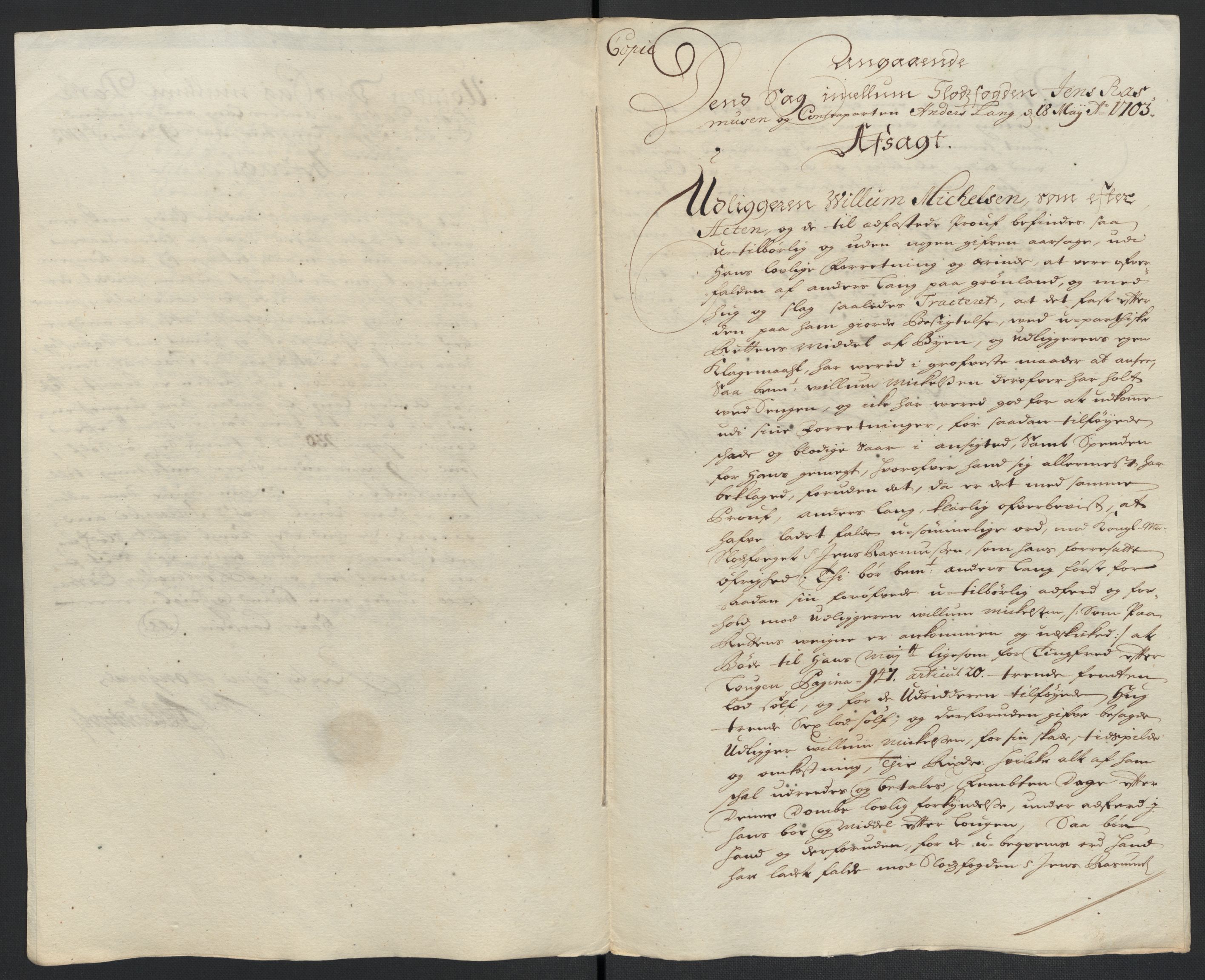 Rentekammeret inntil 1814, Reviderte regnskaper, Fogderegnskap, RA/EA-4092/R10/L0445: Fogderegnskap Aker og Follo, 1703-1704, p. 54