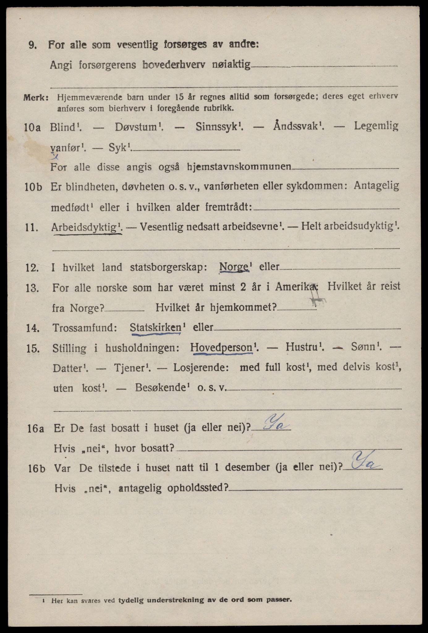 SAST, 1920 census for Sjernarøy, 1920, p. 1831