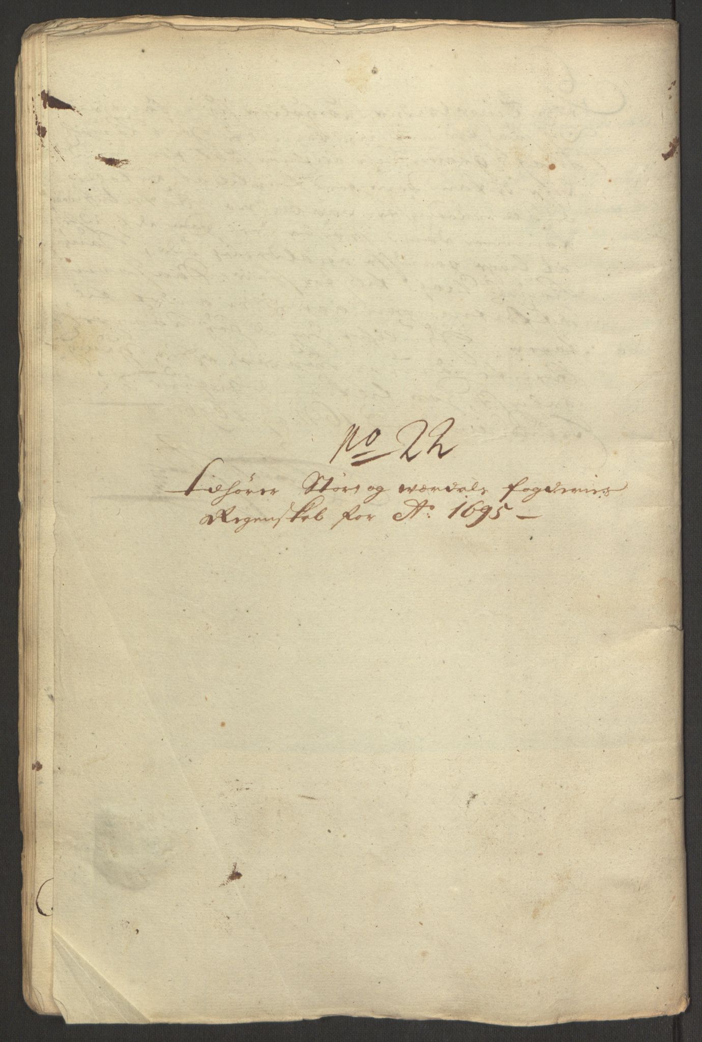Rentekammeret inntil 1814, Reviderte regnskaper, Fogderegnskap, RA/EA-4092/R62/L4187: Fogderegnskap Stjørdal og Verdal, 1695, p. 253