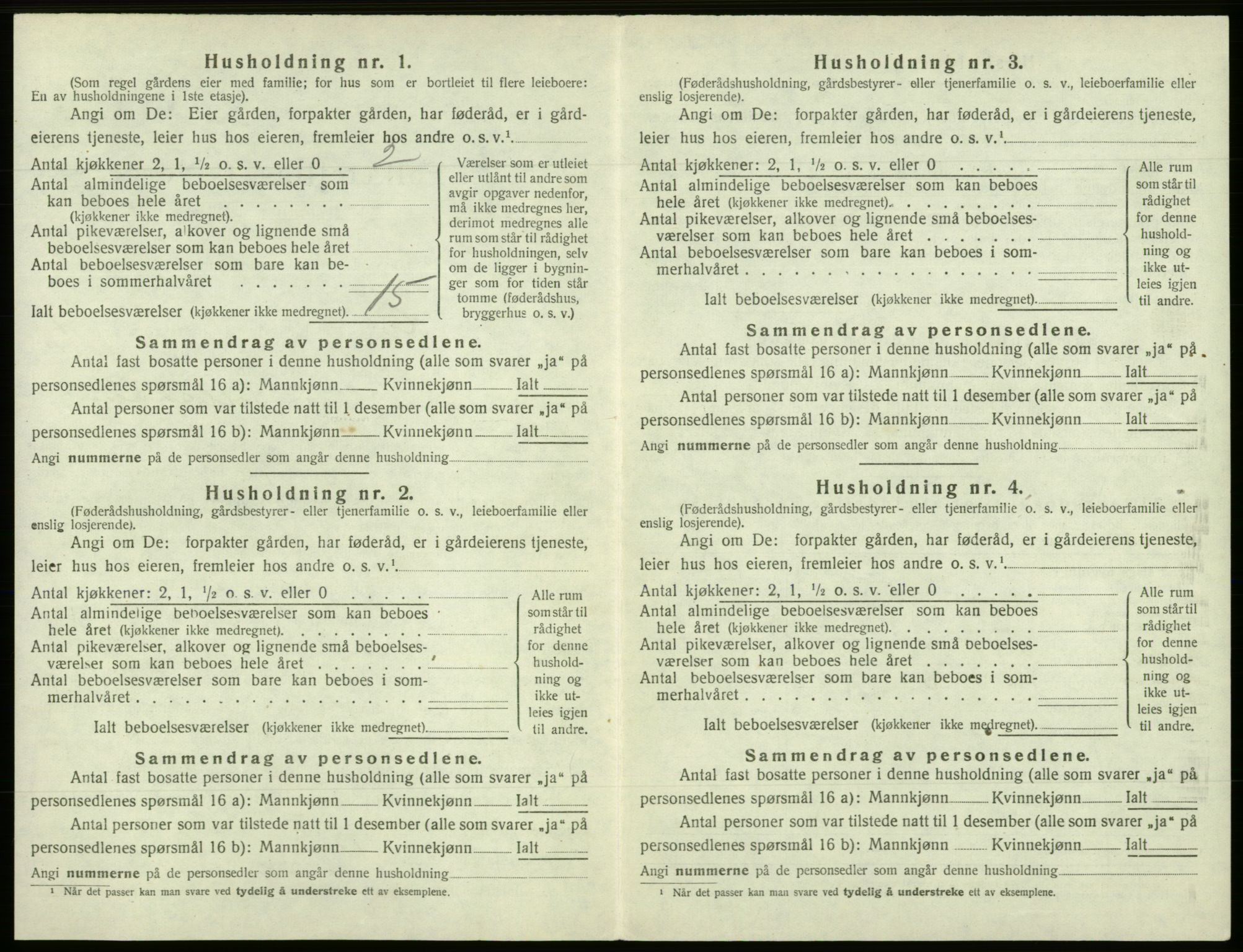 SAB, 1920 census for Os, 1920, p. 1065