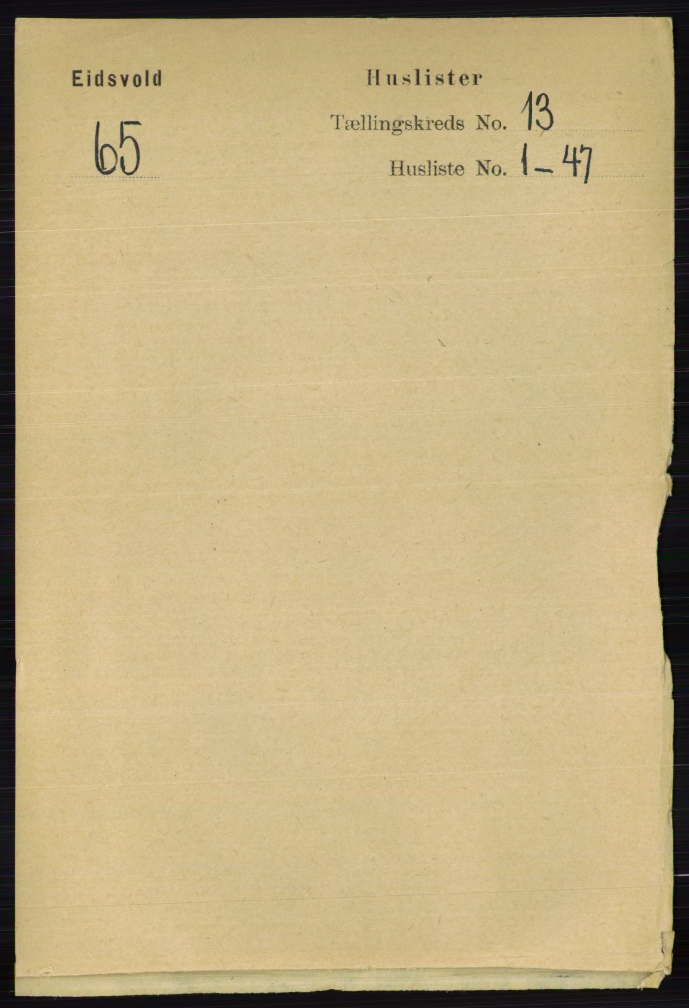 RA, 1891 census for 0237 Eidsvoll, 1891, p. 8943