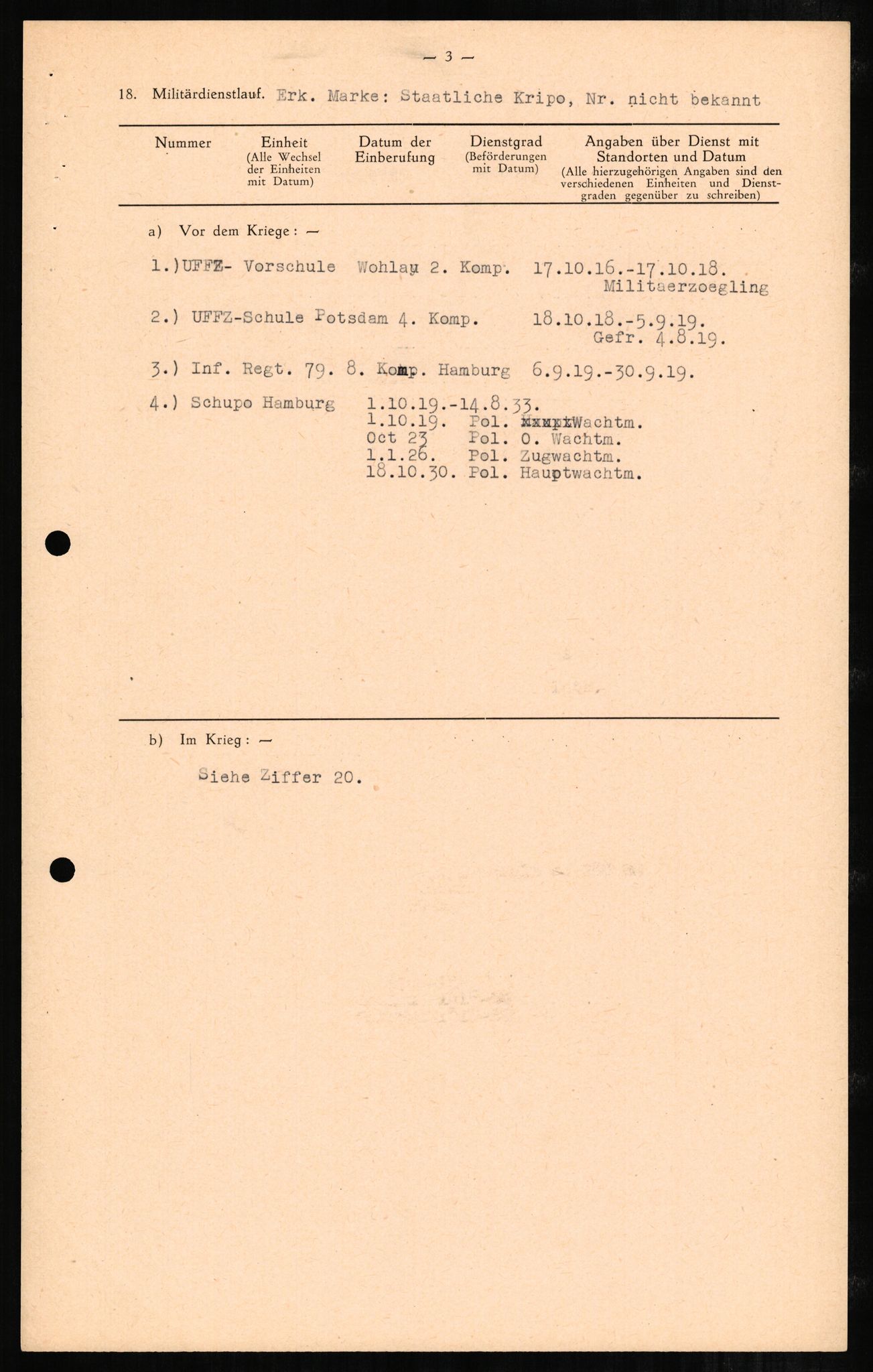 Forsvaret, Forsvarets overkommando II, RA/RAFA-3915/D/Db/L0002: CI Questionaires. Tyske okkupasjonsstyrker i Norge. Tyskere., 1945-1946, p. 184