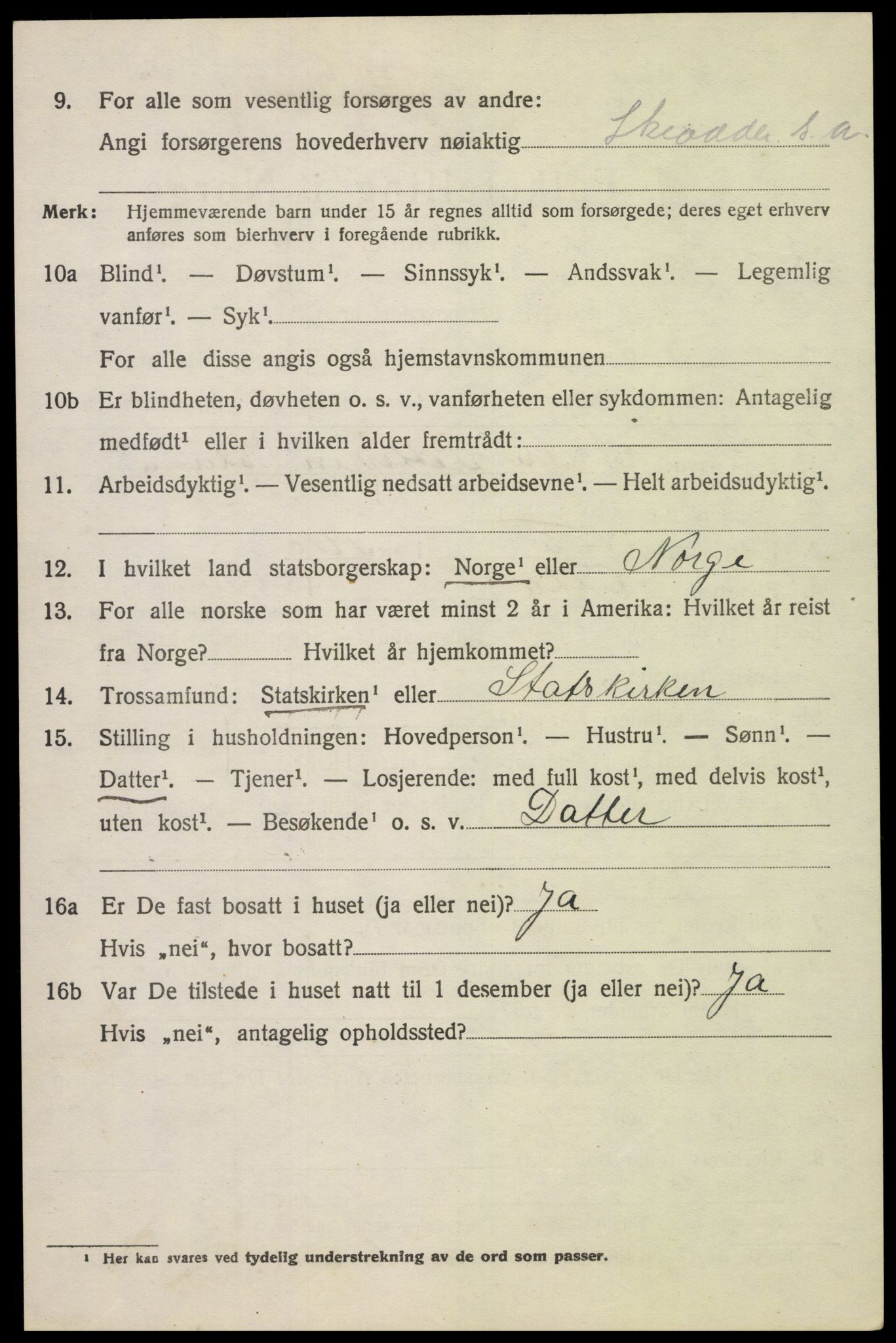 SAH, 1920 census for Sel, 1920, p. 2385