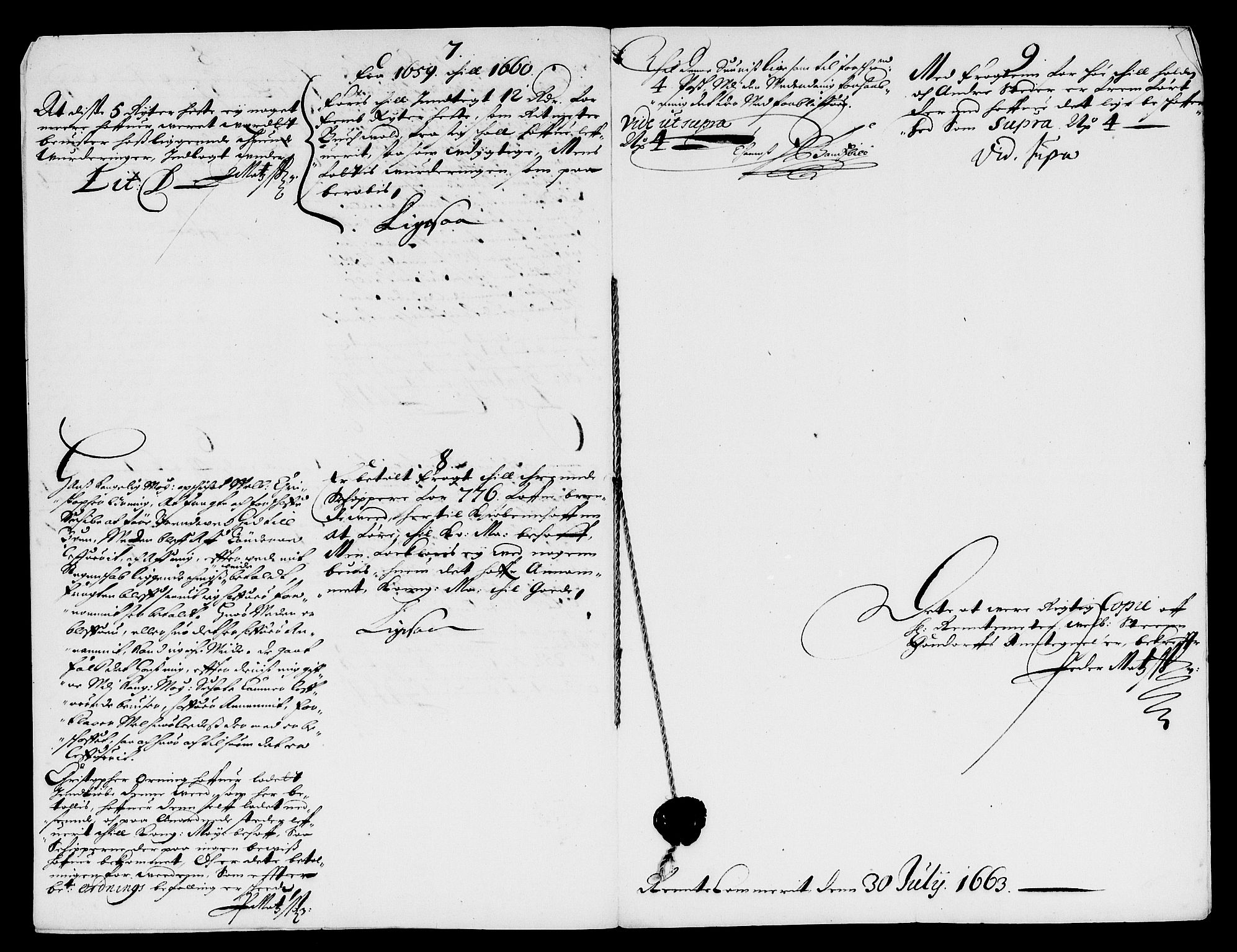 Rentekammeret inntil 1814, Reviderte regnskaper, Lensregnskaper, AV/RA-EA-5023/R/Rb/Rbl/L0012: Brunla len, 1658-1660