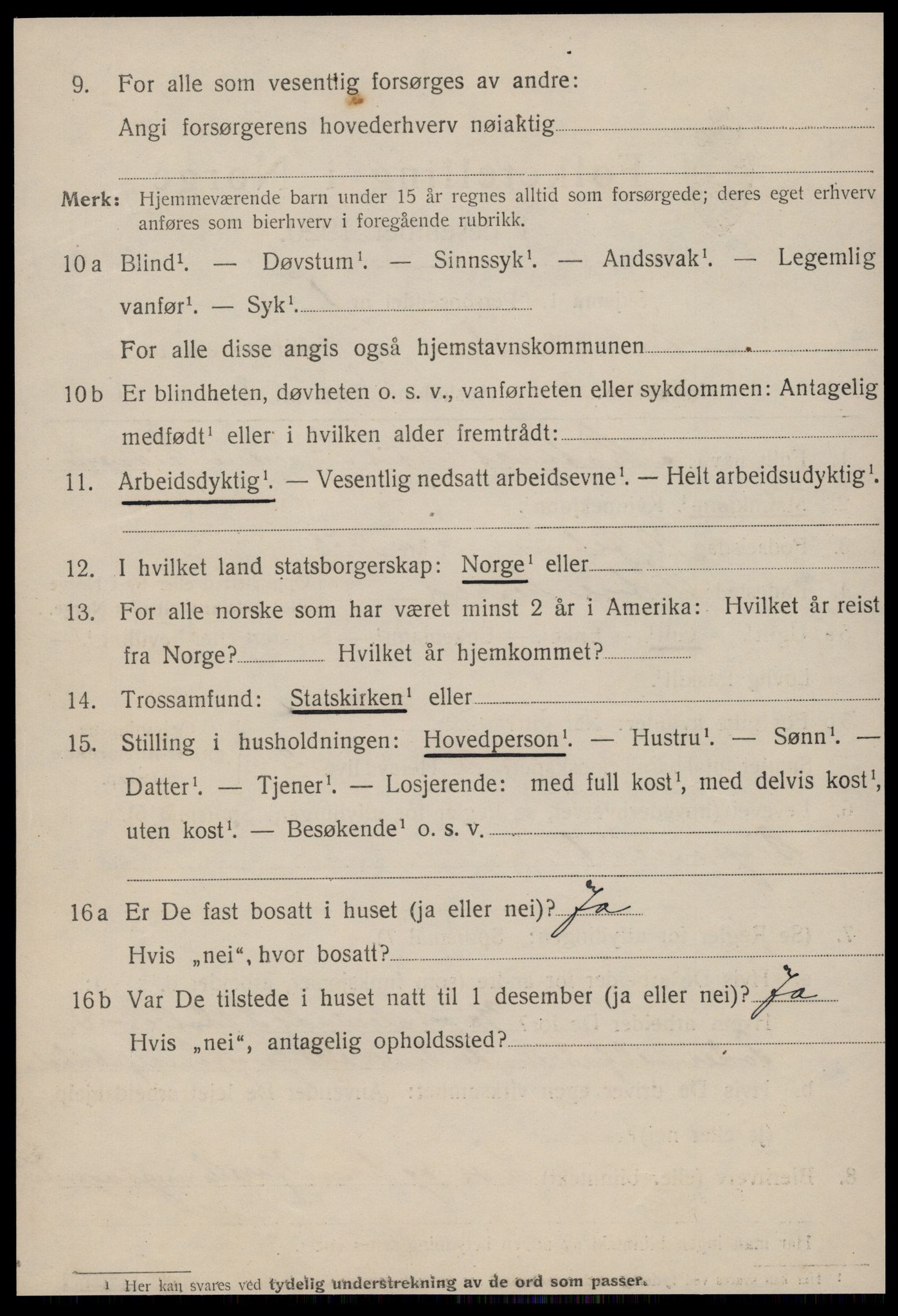 SAT, 1920 census for Ålesund, 1920, p. 19063