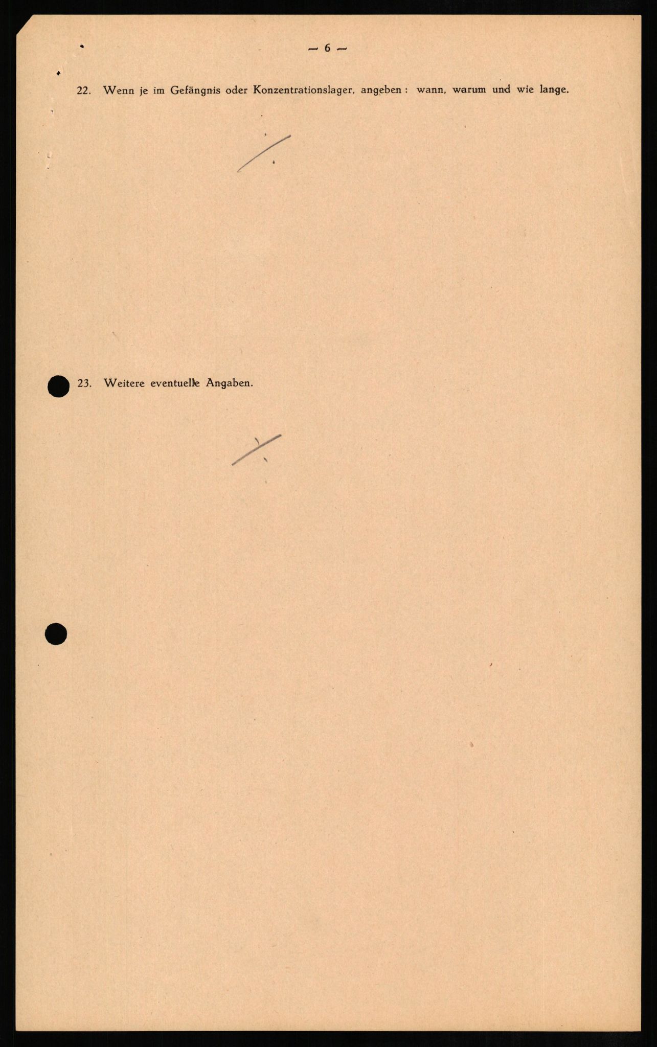 Forsvaret, Forsvarets overkommando II, RA/RAFA-3915/D/Db/L0011: CI Questionaires. Tyske okkupasjonsstyrker i Norge. Tyskere., 1945-1946, p. 86