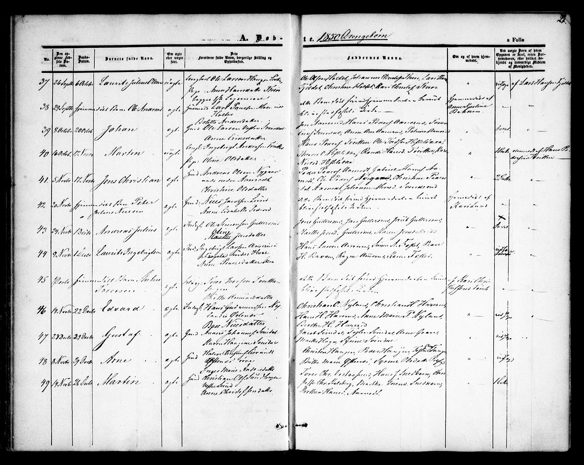 Fet prestekontor Kirkebøker, SAO/A-10370a/F/Fa/L0010: Parish register (official) no. I 10, 1847-1859, p. 27