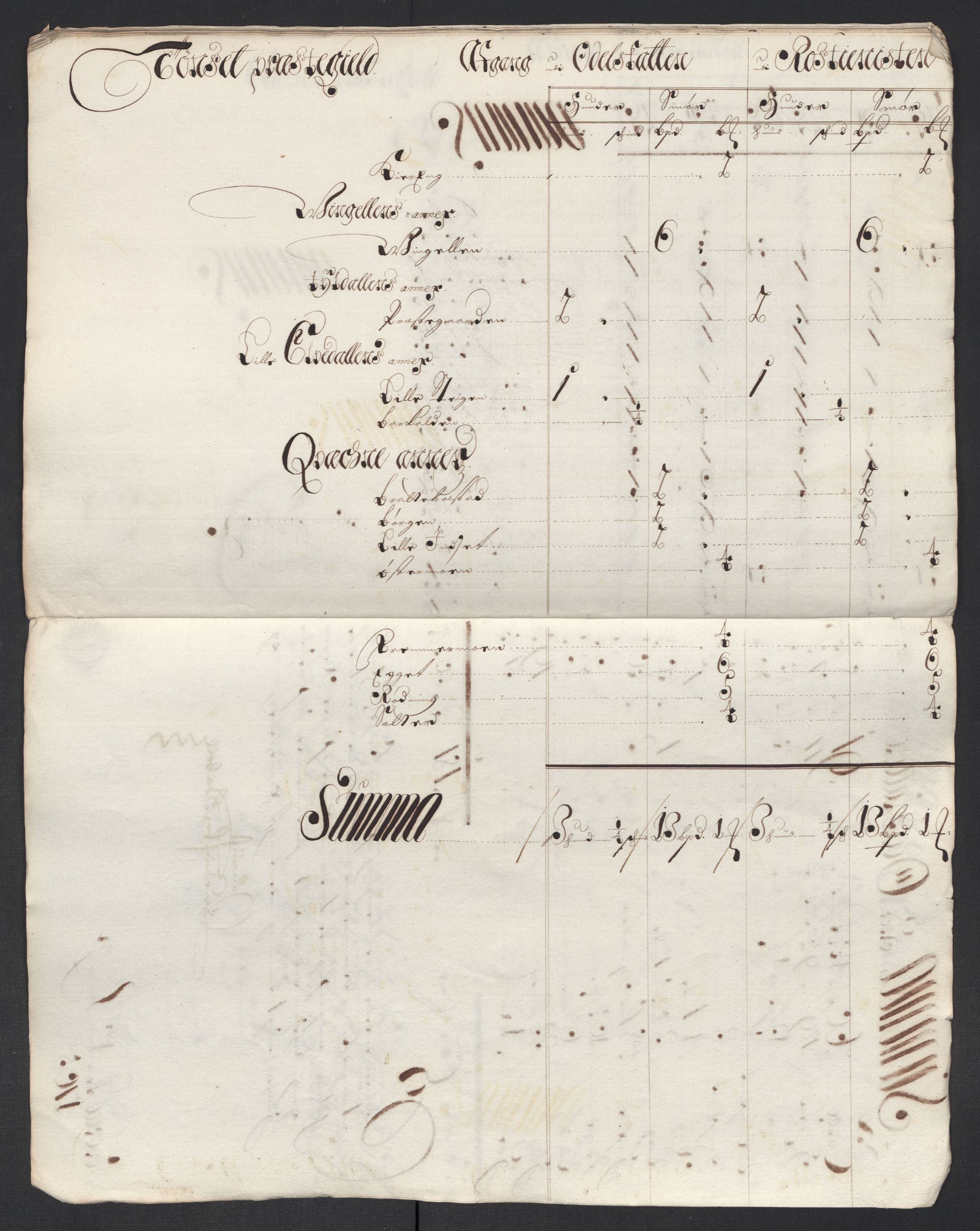 Rentekammeret inntil 1814, Reviderte regnskaper, Fogderegnskap, AV/RA-EA-4092/R13/L0842: Fogderegnskap Solør, Odal og Østerdal, 1704, p. 314