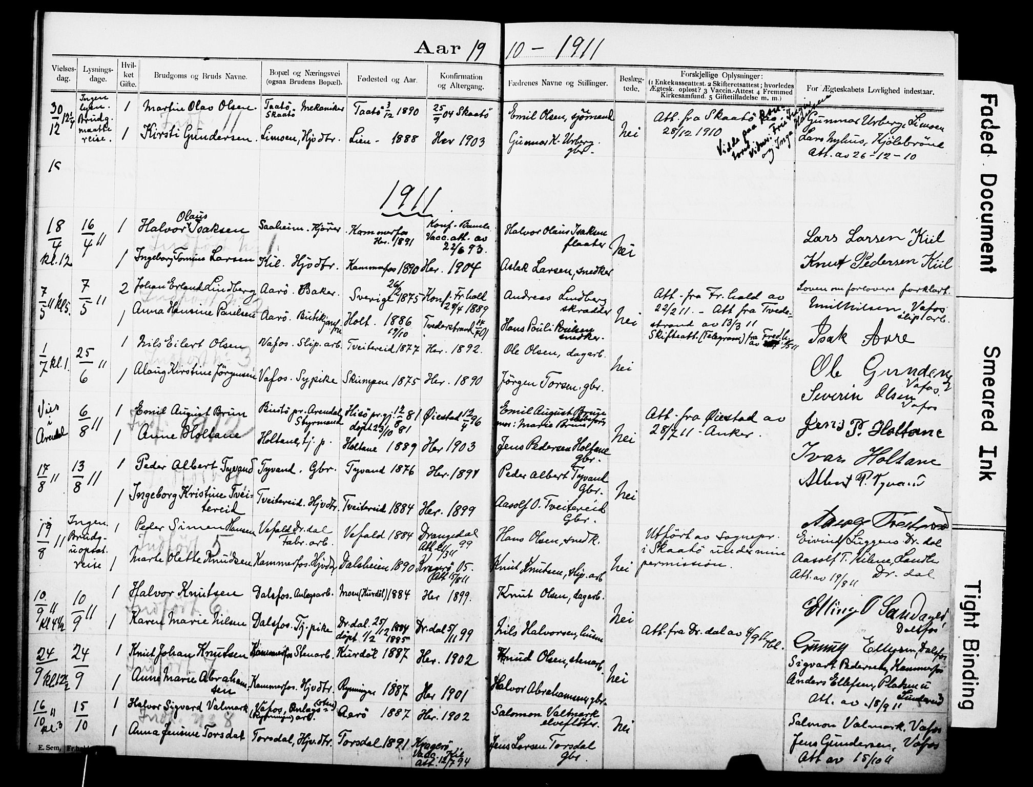 Sannidal kirkebøker, SAKO/A-296/H/Ha/L0001: Banns register no. 1, 1900-1918