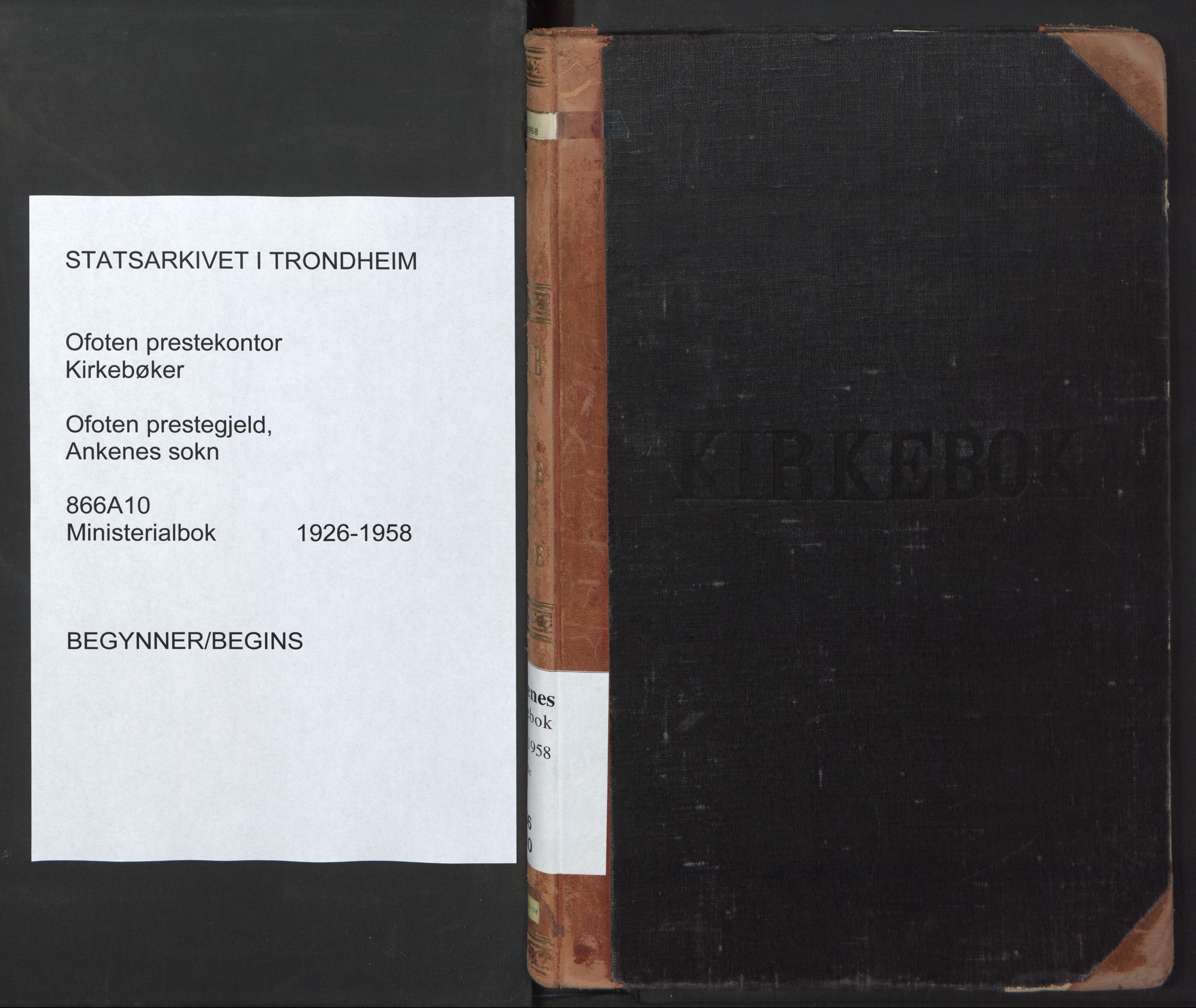 Ministerialprotokoller, klokkerbøker og fødselsregistre - Nordland, SAT/A-1459/866/L0947: Parish register (official) no. 866A10, 1926-1958